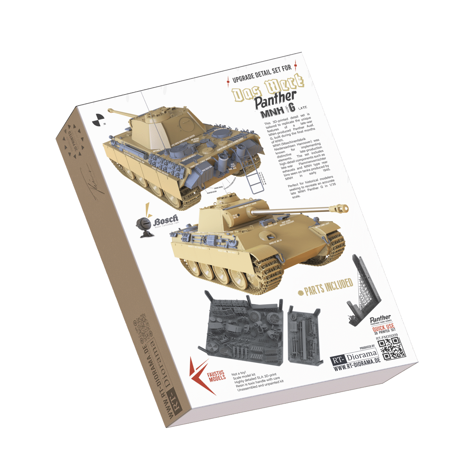 Panther Ausf.G [MNH-Late] Detail Set for Das Werk - RT-Diorama