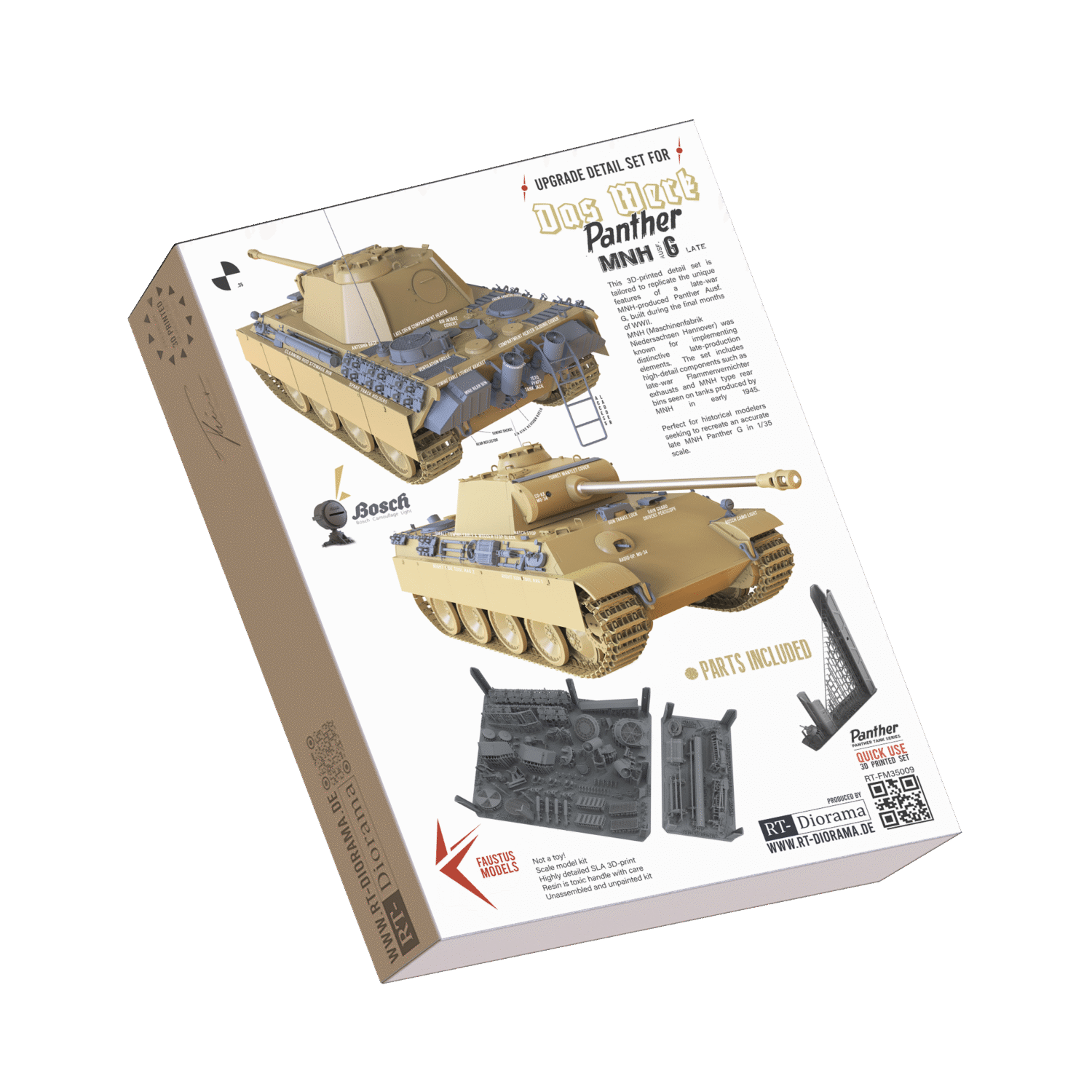 Panther Ausf.G [MNH-Late] Detail Set for Das Werk – product image