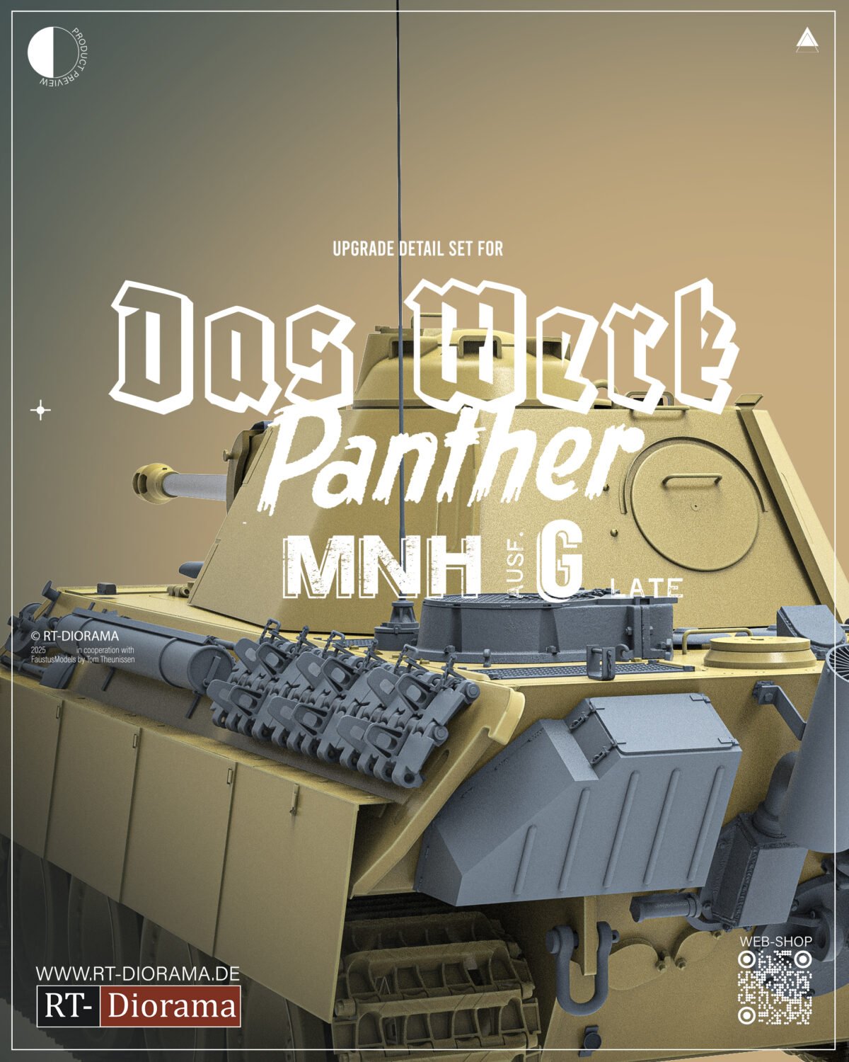 Panther Ausf.G [MNH-Late] Detail Set for Das Werk – product image