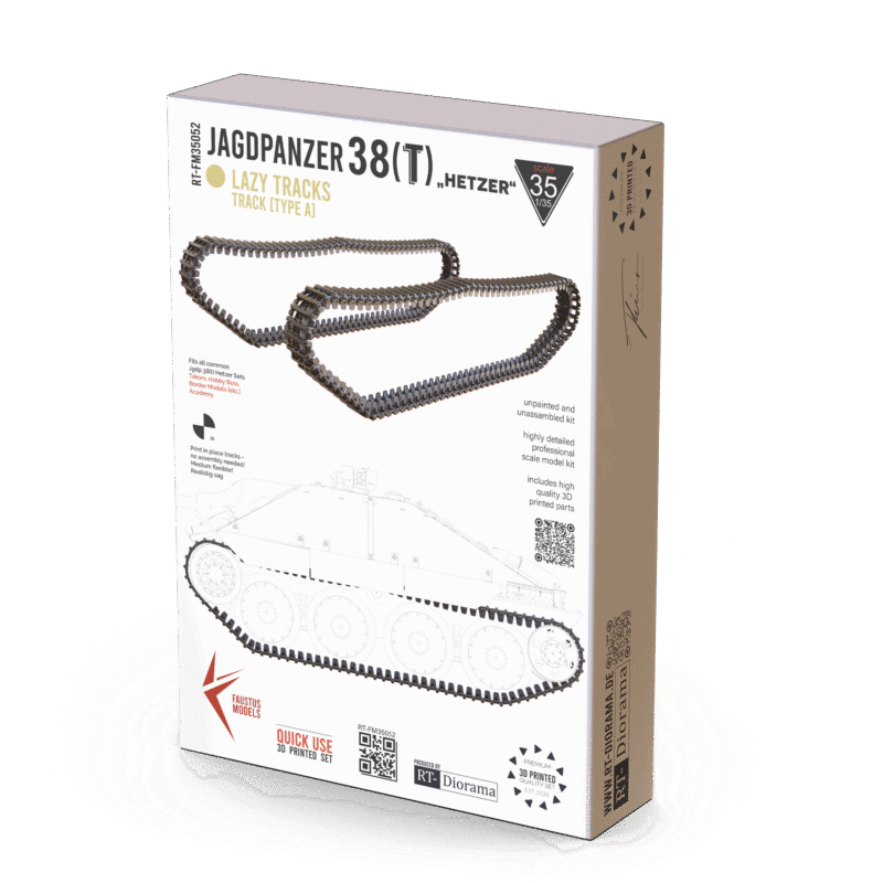 Jagdpanzer 38(t) "Hetzer" Tracks - Type A [Lazy Tracks]