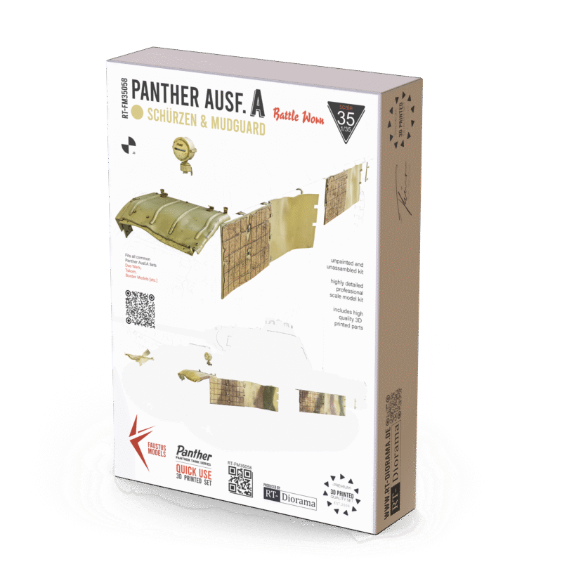 Panther Ausf.A Schürzen Battle Damaged