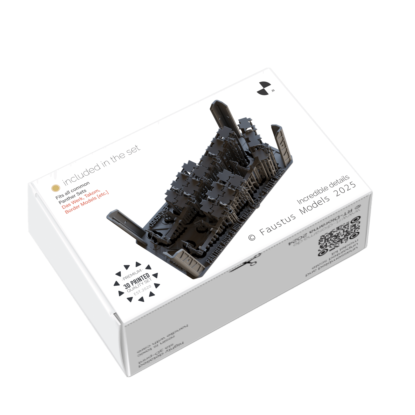 Panther Ausf.G Hull Track Racks Battle Damaged - Image 2