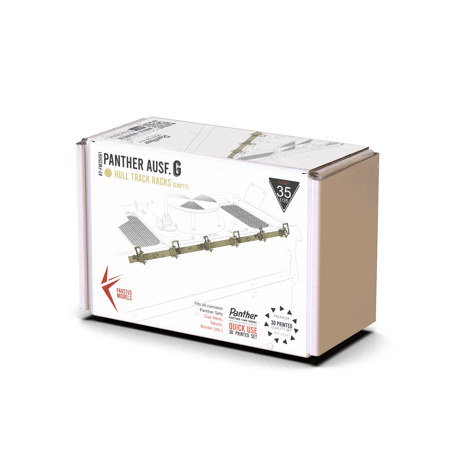 Panther Ausf.G Hull Track Racks Empty