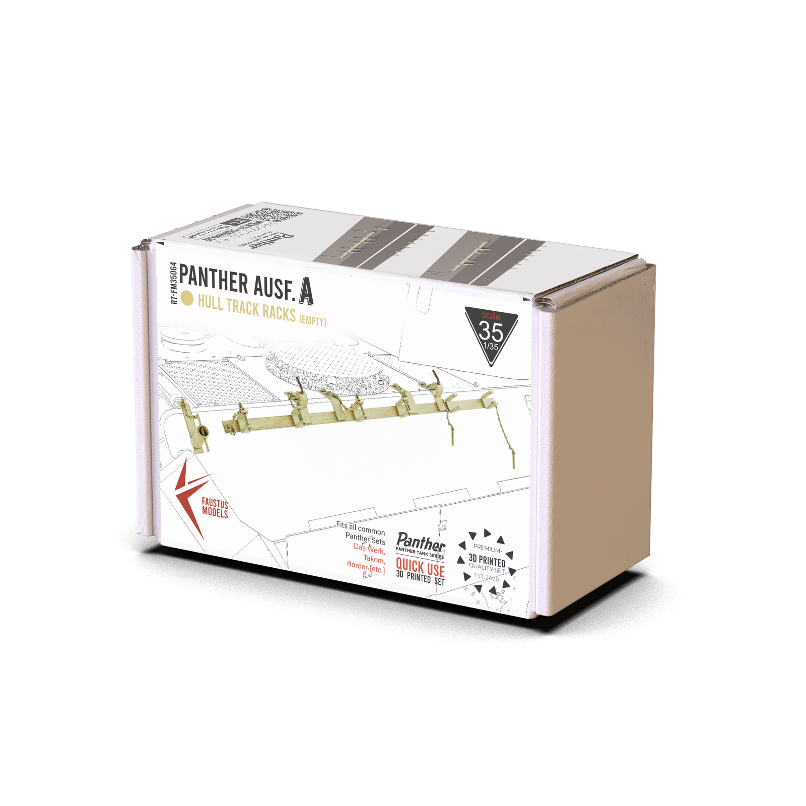 Panther Ausf.A Hull Track Racks Empty