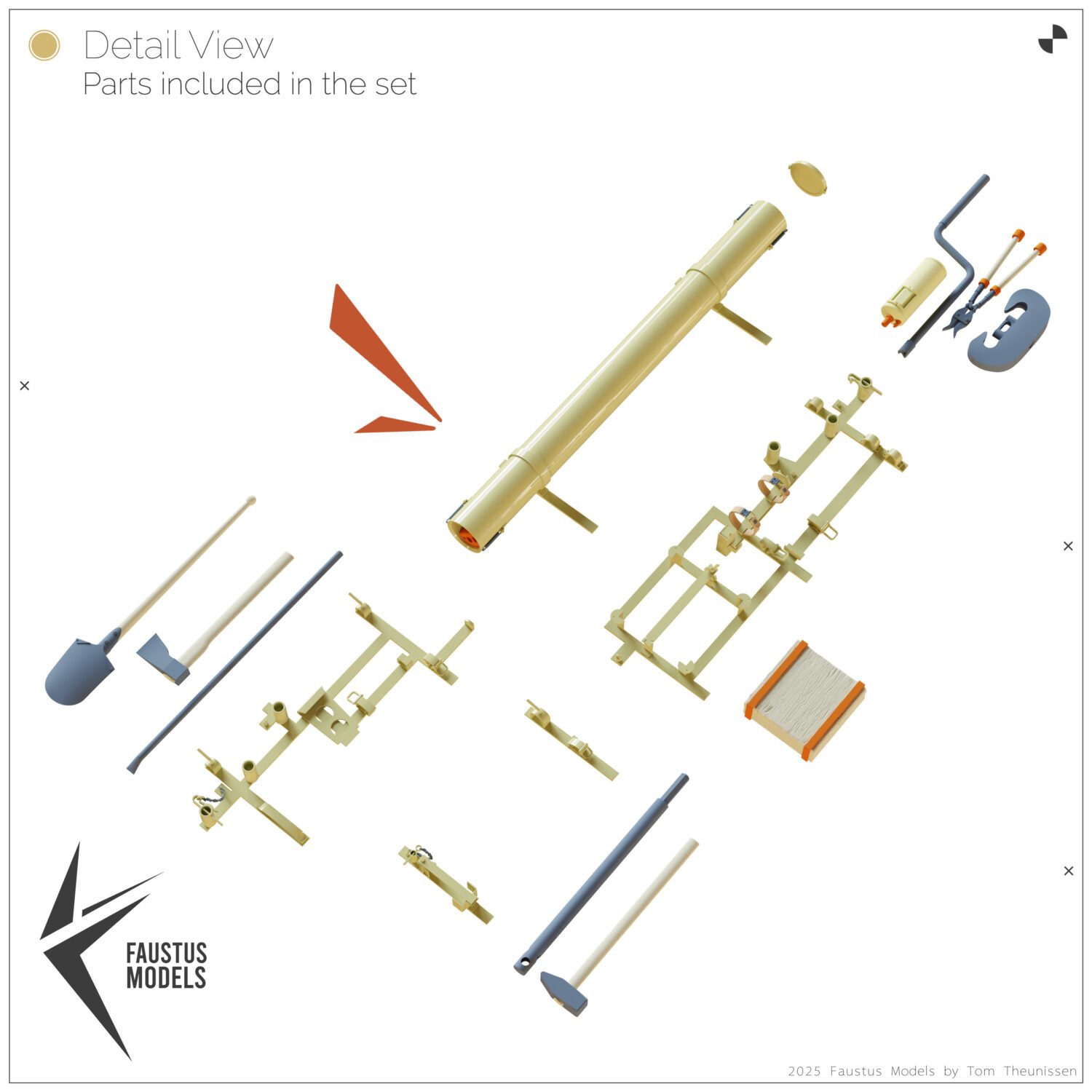 Panther Ausf.A Tools Empty [seperated] – product image