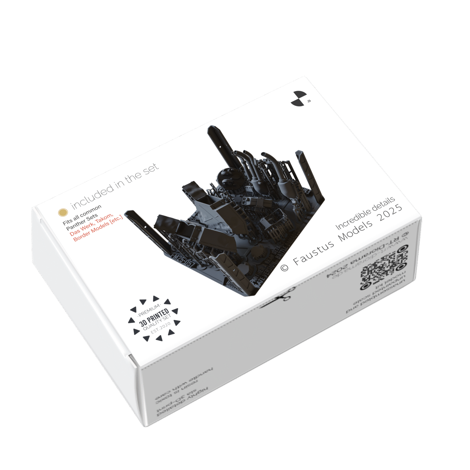 Panther A Rear Details - Late Version - Battle Damaged – product image