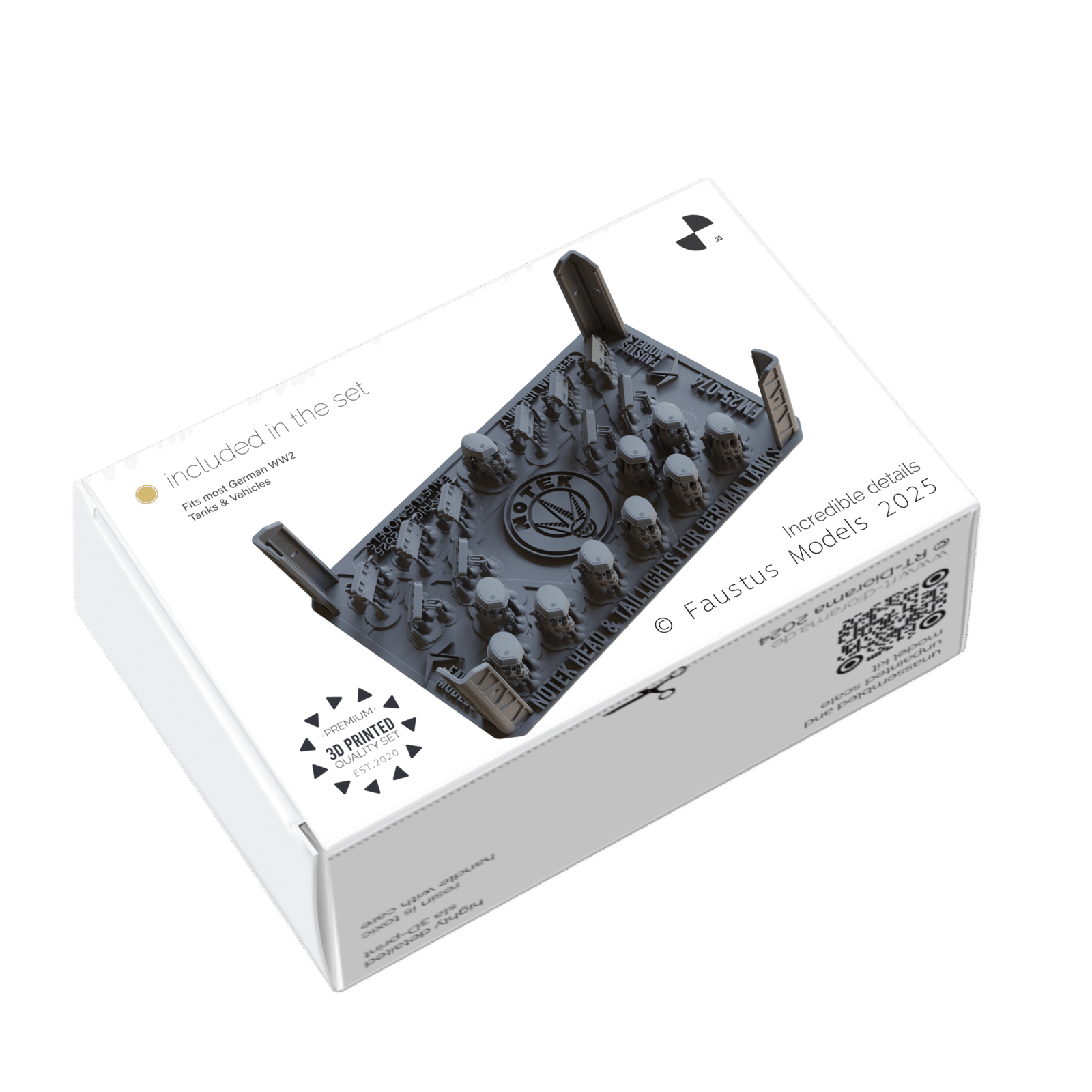 Notek Head & Taillights for German Tanks WW2 – product image