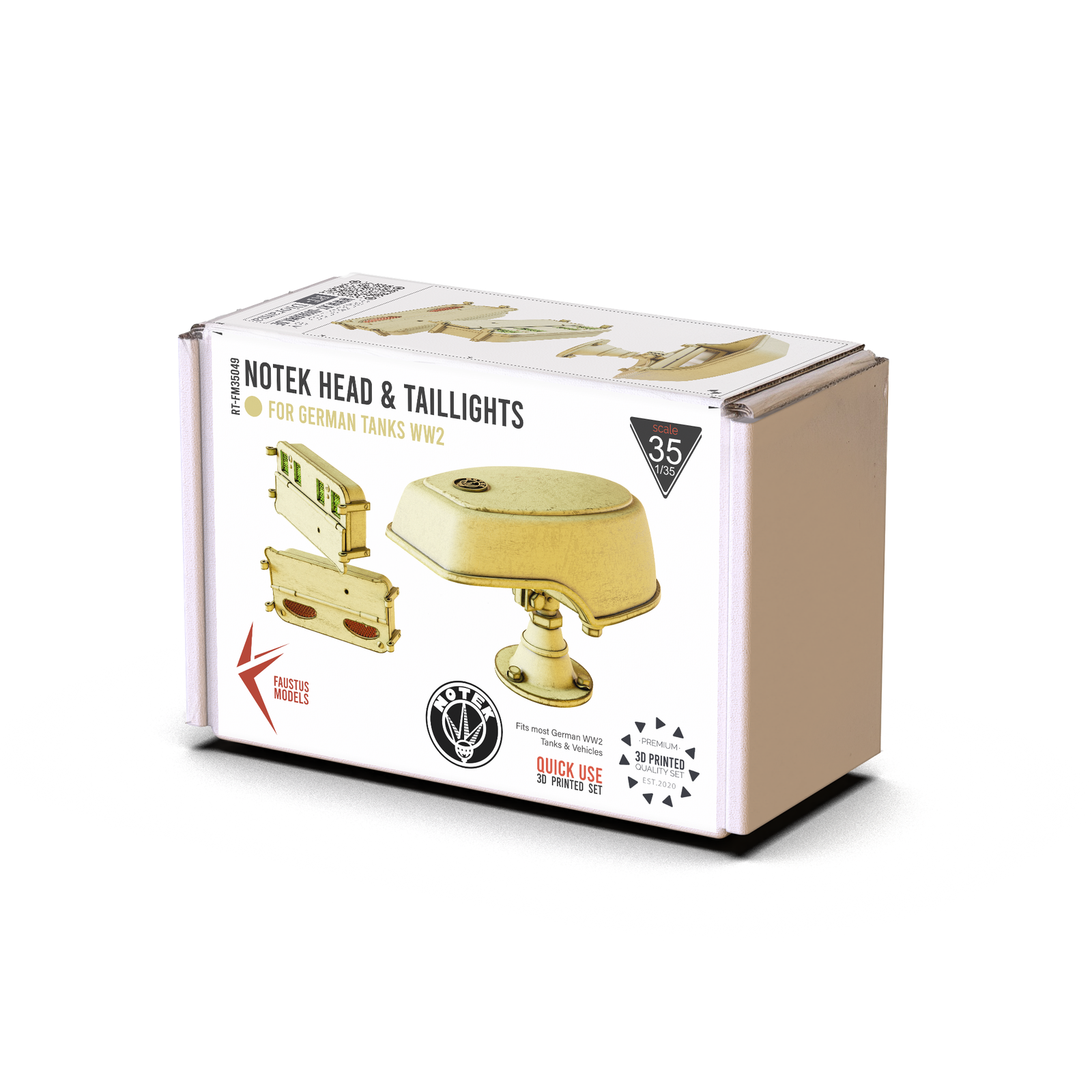 Notek Head & Taillights for German Tanks WW2 – product image