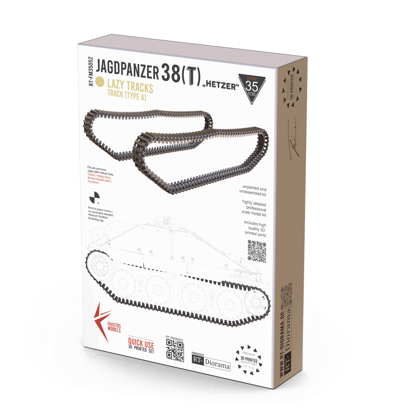 Jagdpanzer 38(t) "Hetzer" Tracks - Type A [Lazy Tracks] – product image