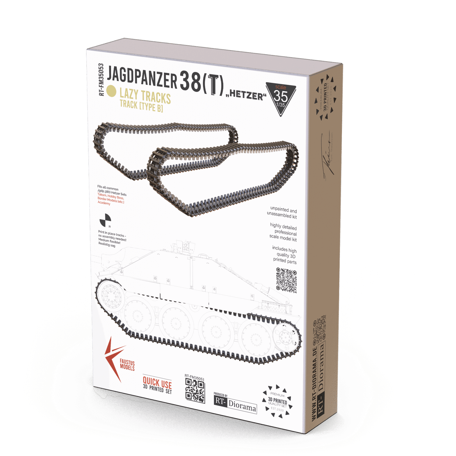 Jagdpanzer 38(t) "Hetzer" Tracks - Type B [Lazy Tracks] – product image