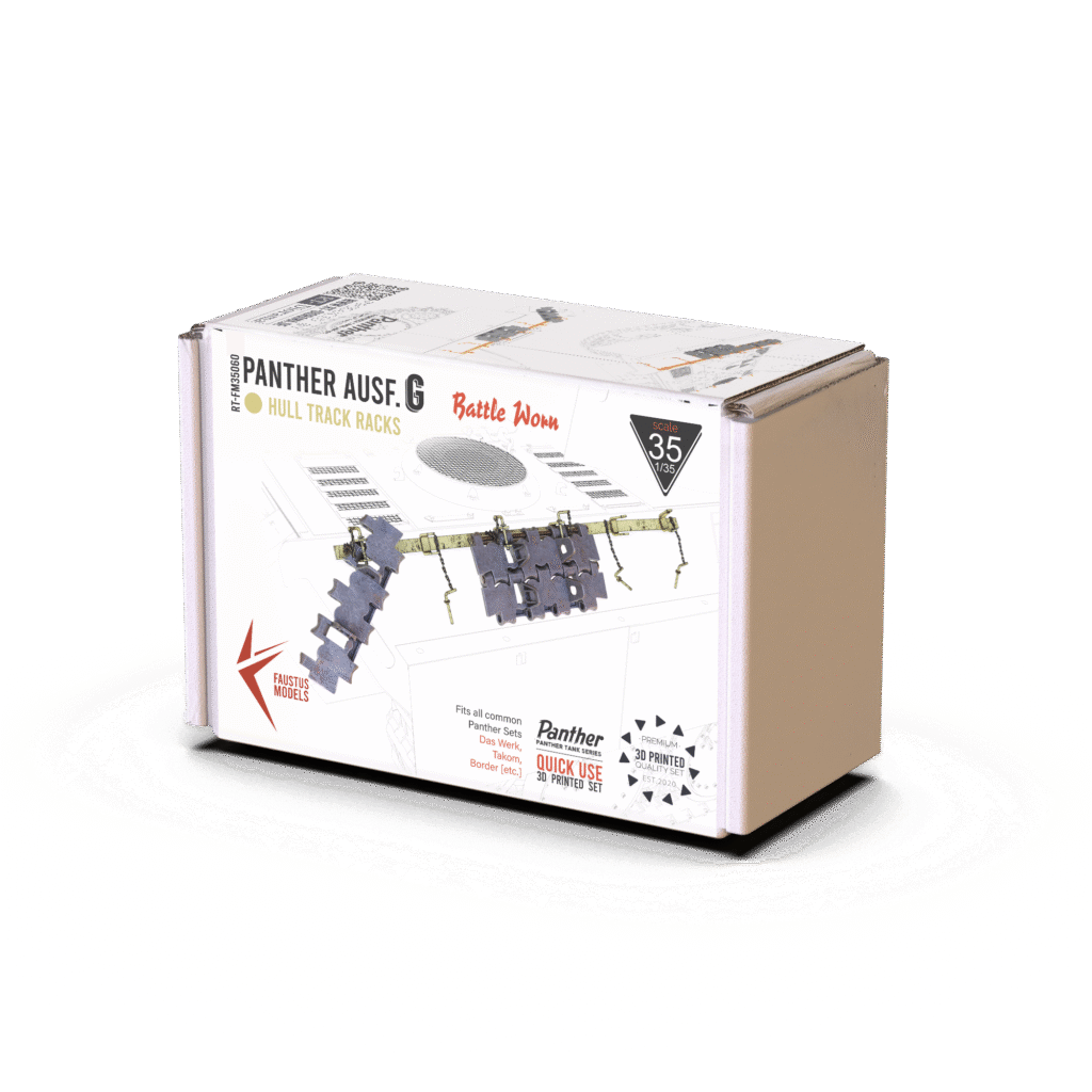 Panther Ausf.G Hull Track Racks Battle Damaged – product image