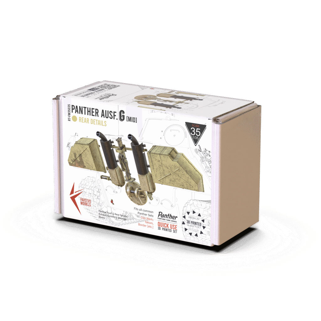 Panther G Rear Details – Mid Version - RT-Diorama