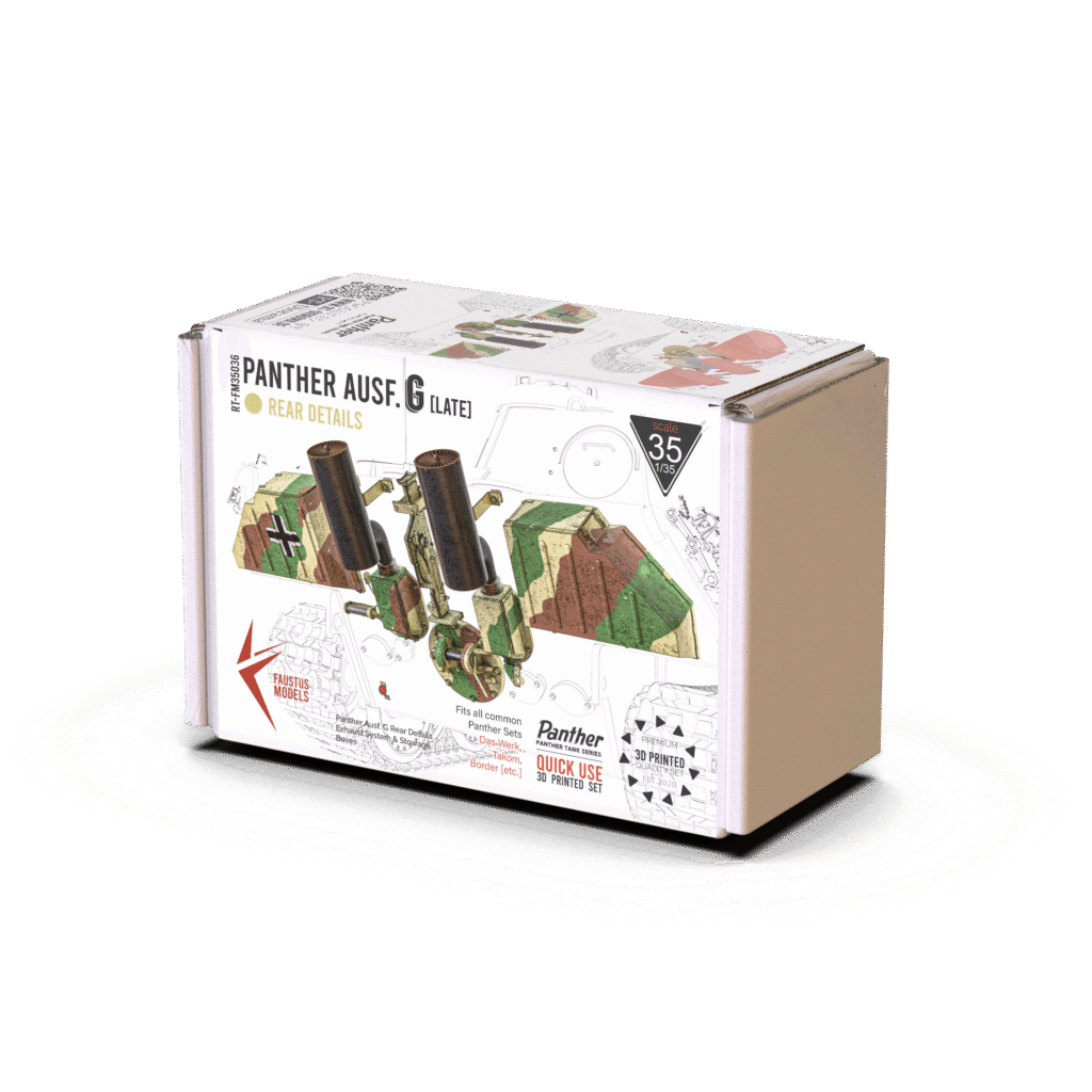 Panther G Rear Details – Late Version - RT-Diorama