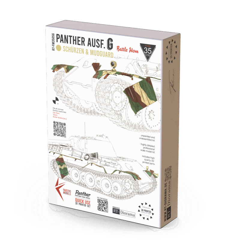 Panther Ausf.G Schürzen Battle Damaged