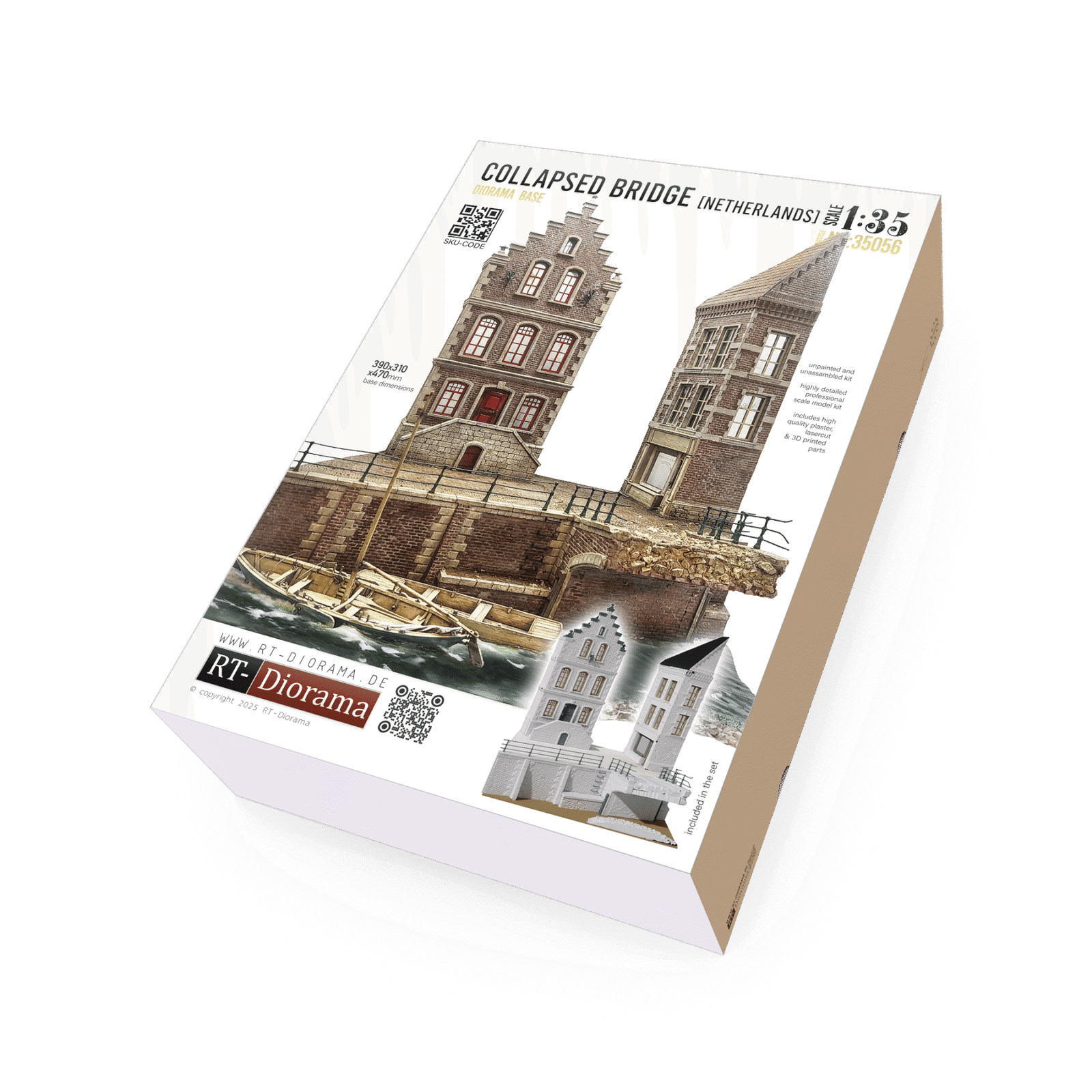 "Collapsed Bridge" Netherlands [Diorama Base] – product image