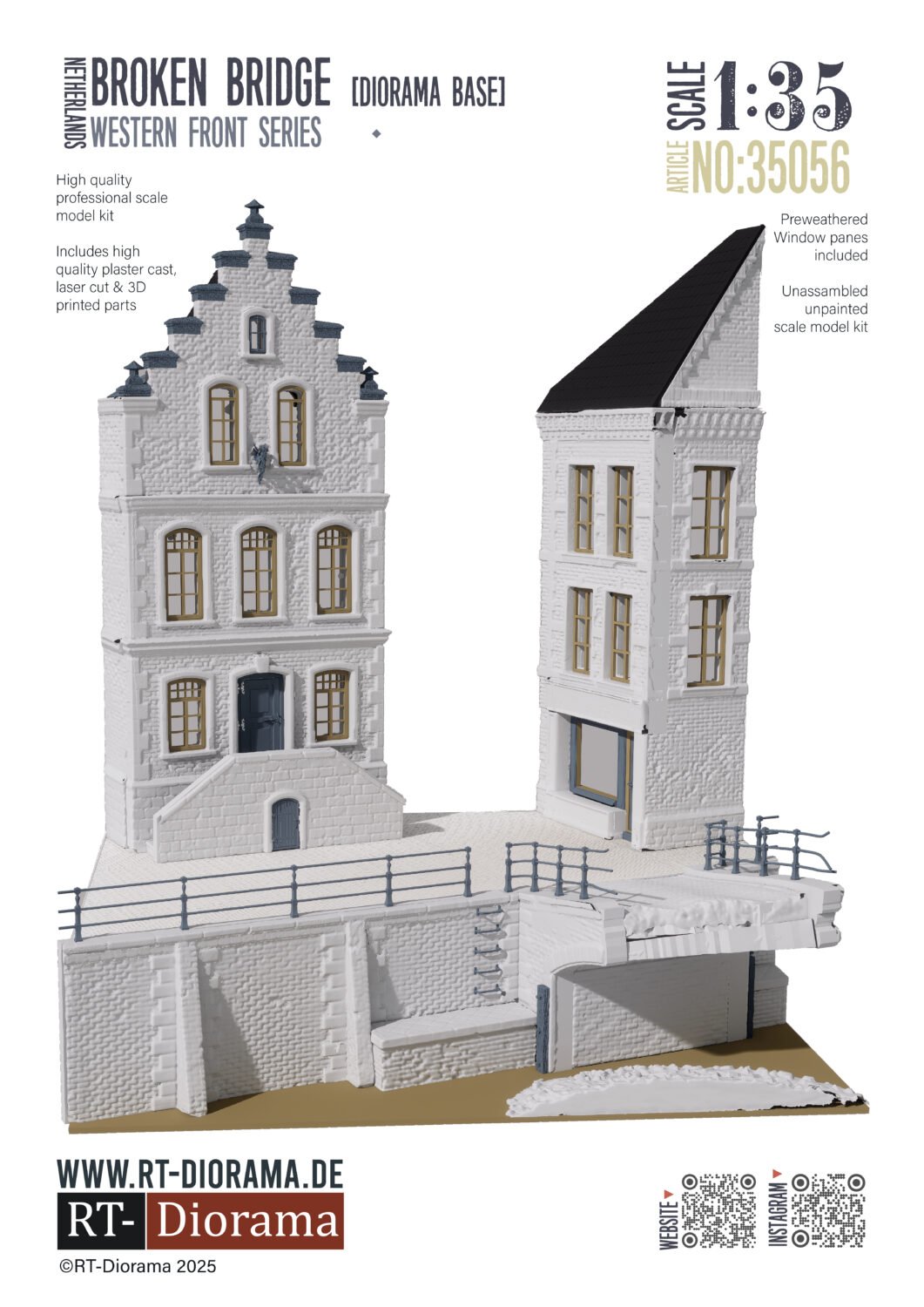 "Collapsed Bridge" Netherlands [Diorama Base] – product image