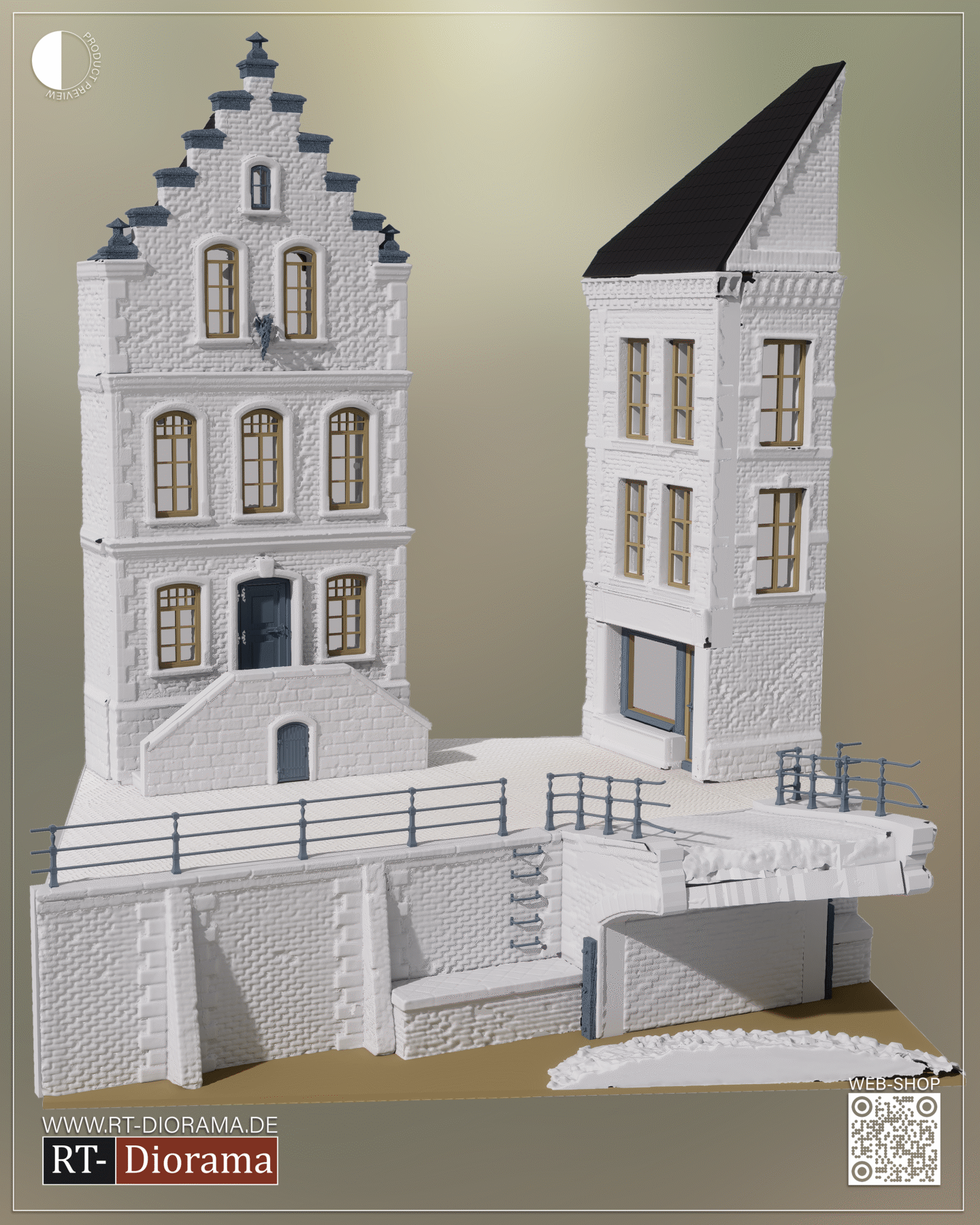 "Collapsed Bridge" Netherlands [Diorama Base] – product image