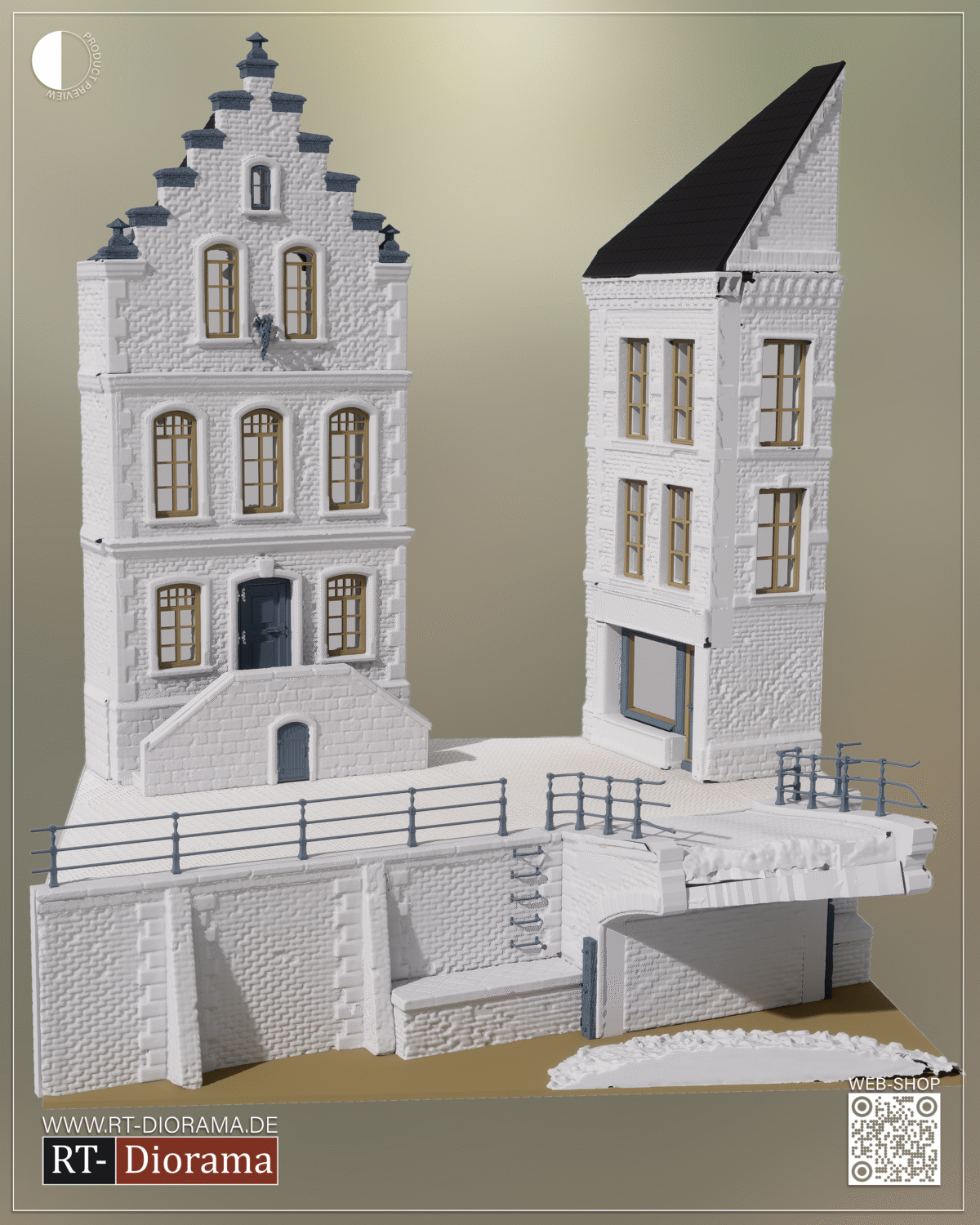 "Collapsed Bridge" Netherlands [Diorama Base] – product image