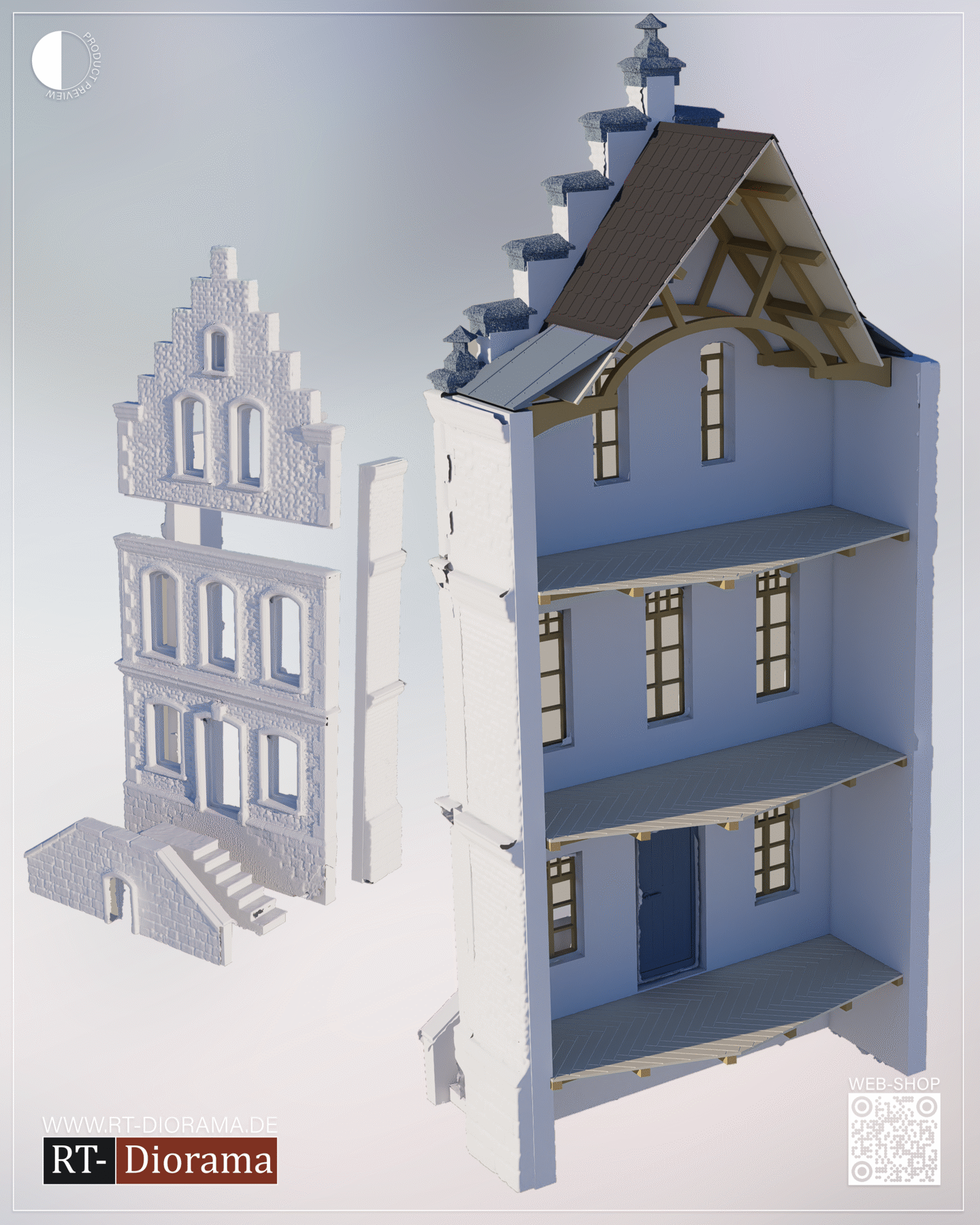 "Collapsed Bridge" Netherlands [Diorama Base] – product image