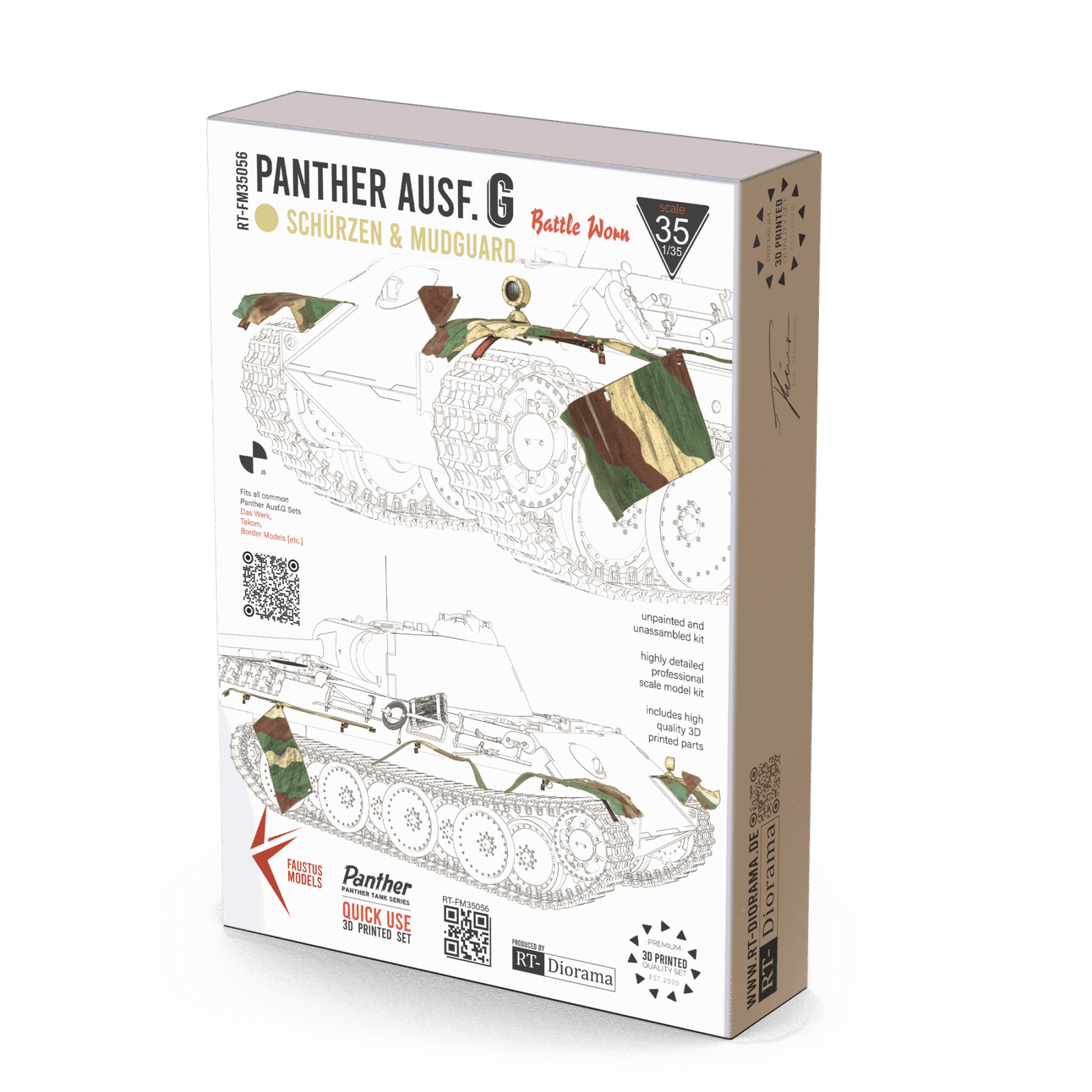 Panther Ausf.G Schürzen Battle Damaged – product image