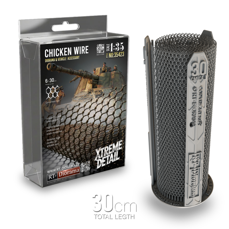 Ultra-Fine Chicken Wire [Hexagonal. Shape] 1/35 3D PRINTED