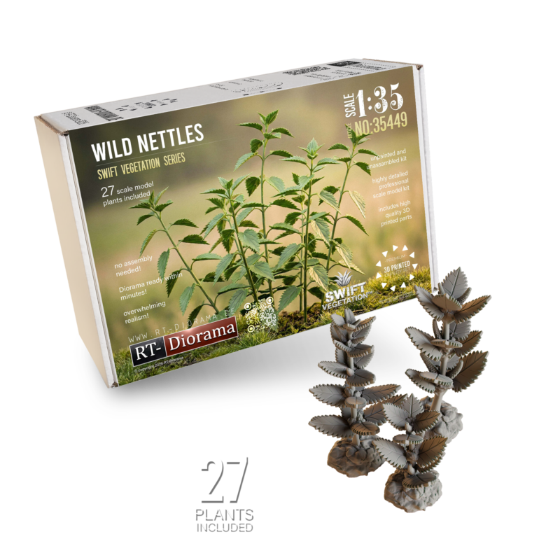 Wild Nettles 1/35 – 3D Printed Diorama Vegetation Set
