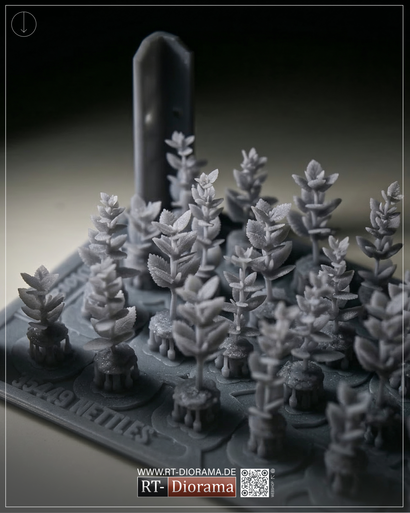 Wild Nettles 1/35 – 3D Printed Diorama Vegetation Set – product image