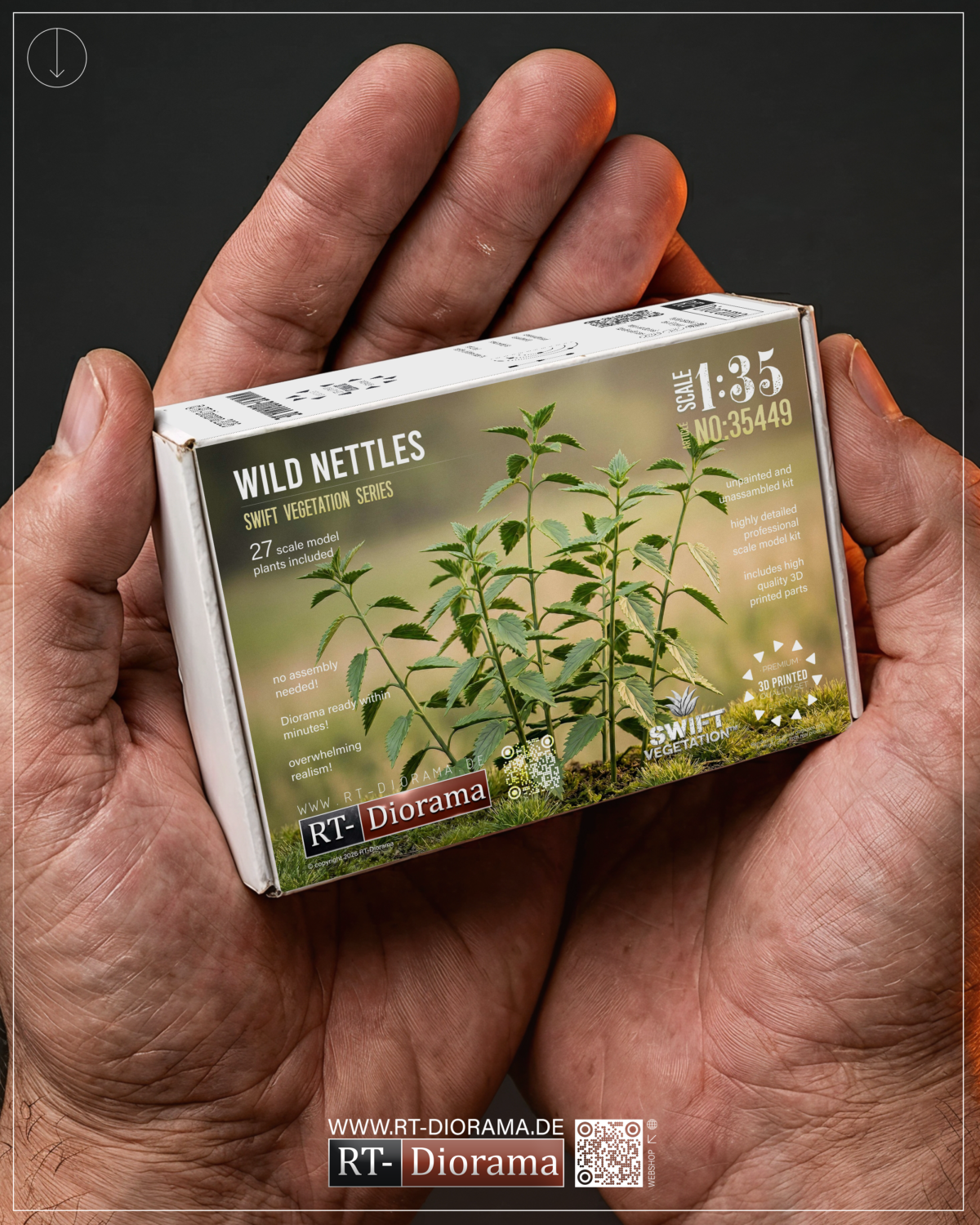 Wild Nettles 1/35 – 3D Printed Diorama Vegetation Set – product image