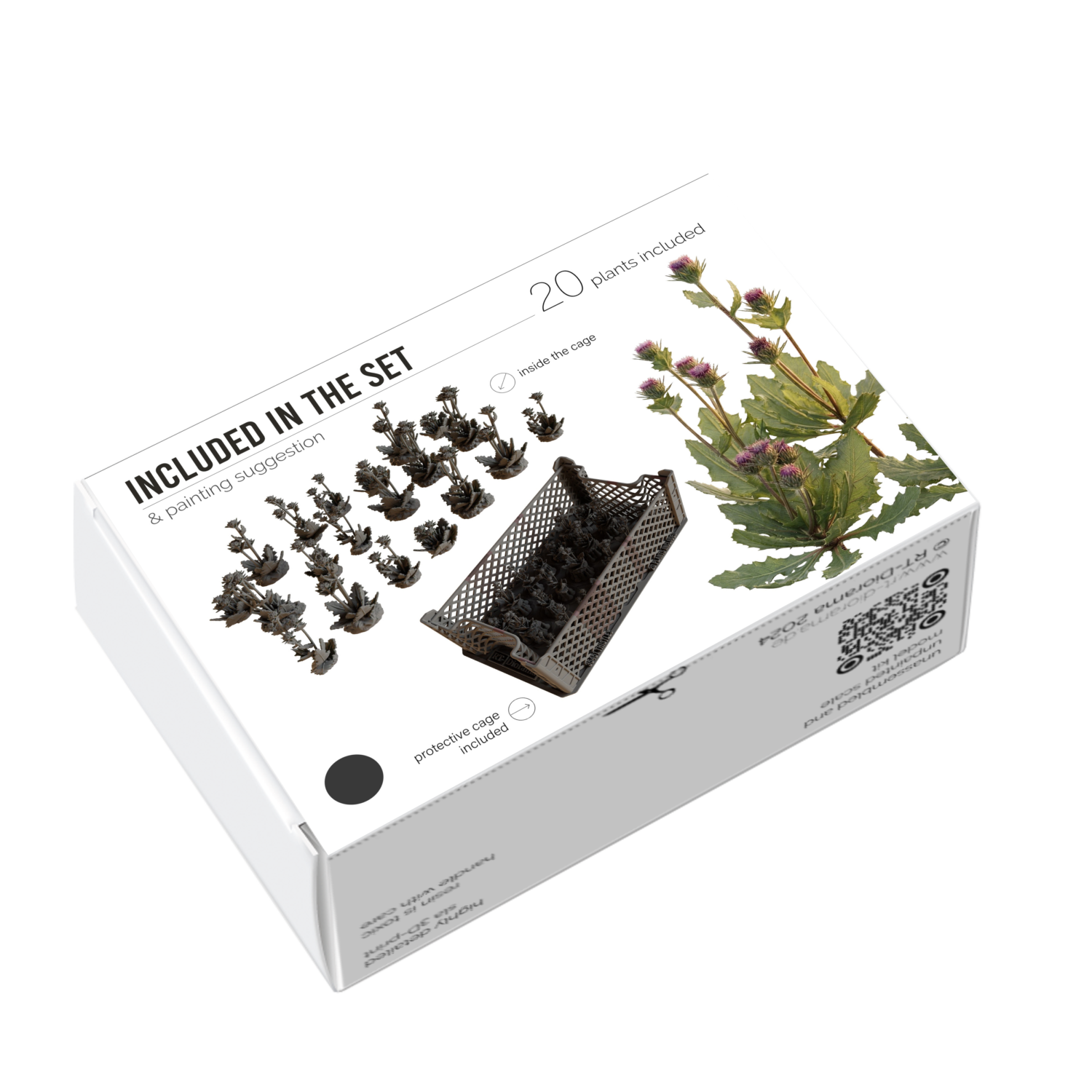 Blooming Thistles 1/35 – 3D Printed Diorama Vegetation Set – product image