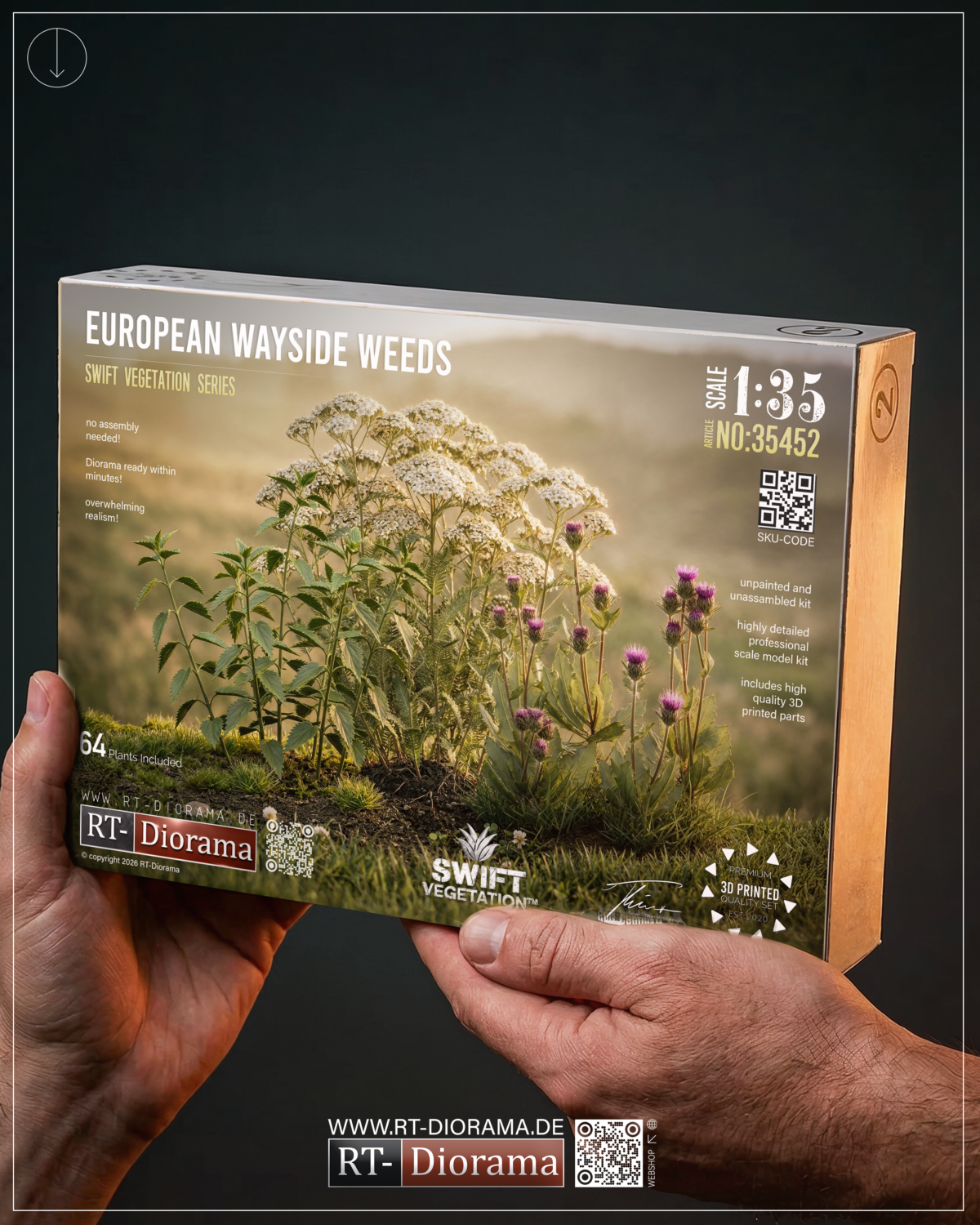🌿 European Wayside Weeds 1/35 - 3D Printed Diorama Vegetation Bundle – product image