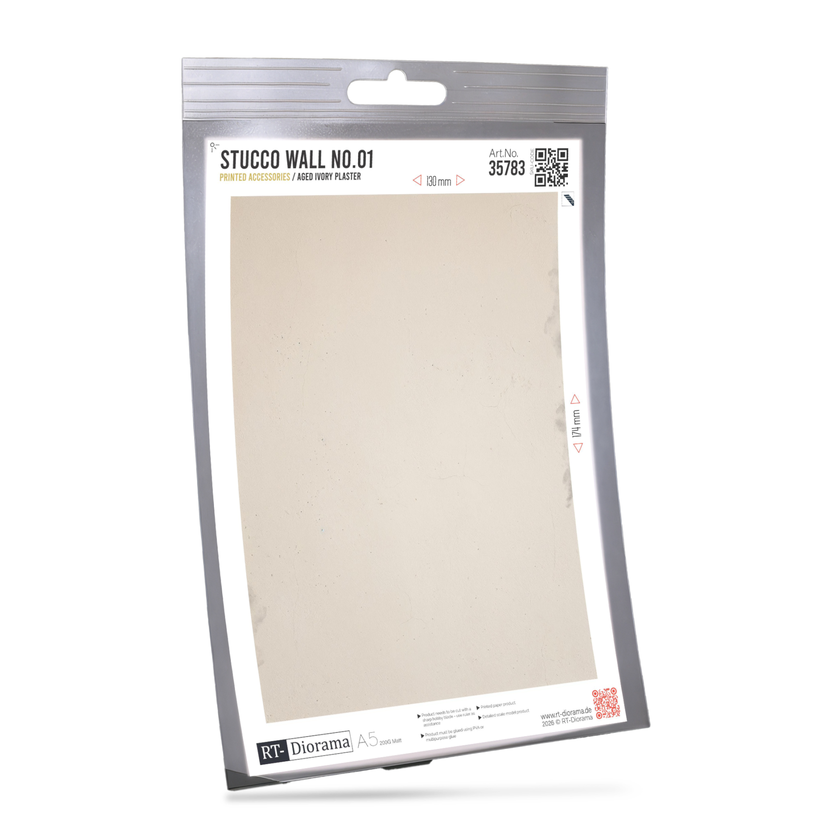 Stucco Wall No.01 – Aged Ivory Plaster – product image