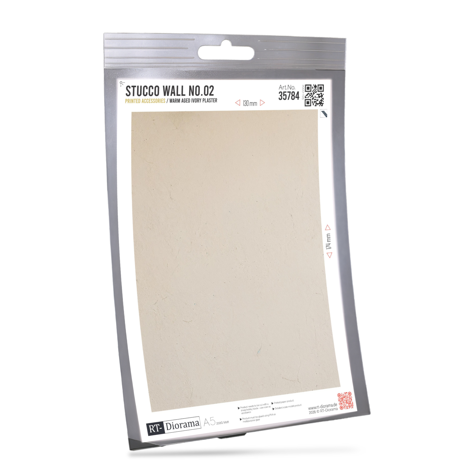 Stucco Wall No.02 – Warm Aged Ivory Plaster – product image