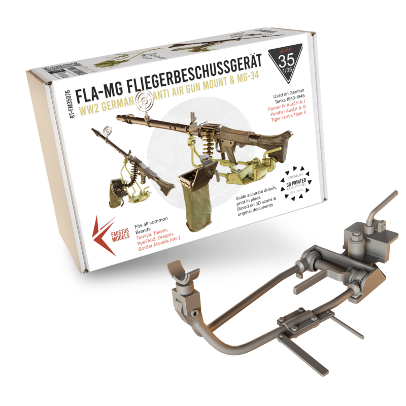 Fla-MG Fliegerbeschussgerät MG-34 1/35 [Ultra Detailed German AA Gun Mount WW2] – product image