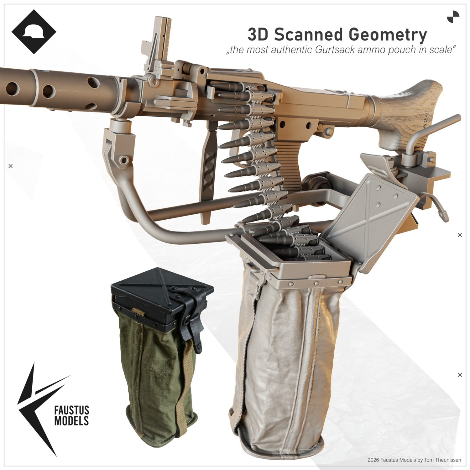 Fla-MG Fliegerbeschussgerät MG-34 1/35 [Ultra Detailed German AA Gun Mount WW2] – product image