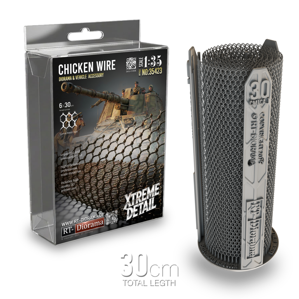 Ultra-Fine Chicken Wire [Hexagonal. Shape] 1/35 3D PRINTED – product image