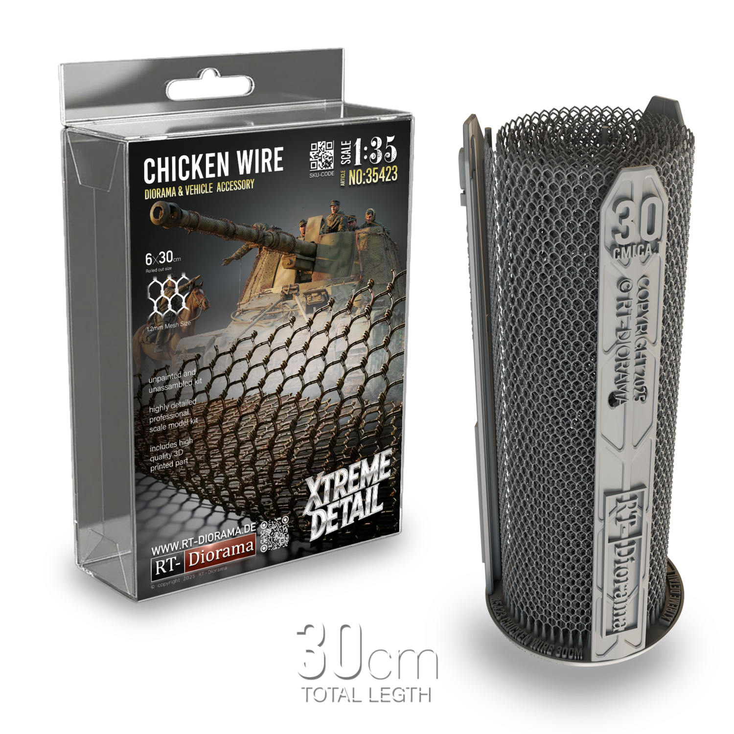 Ultra-Fine Chicken Wire [Hexagonal. Shape] 1/35 3D PRINTED – product image