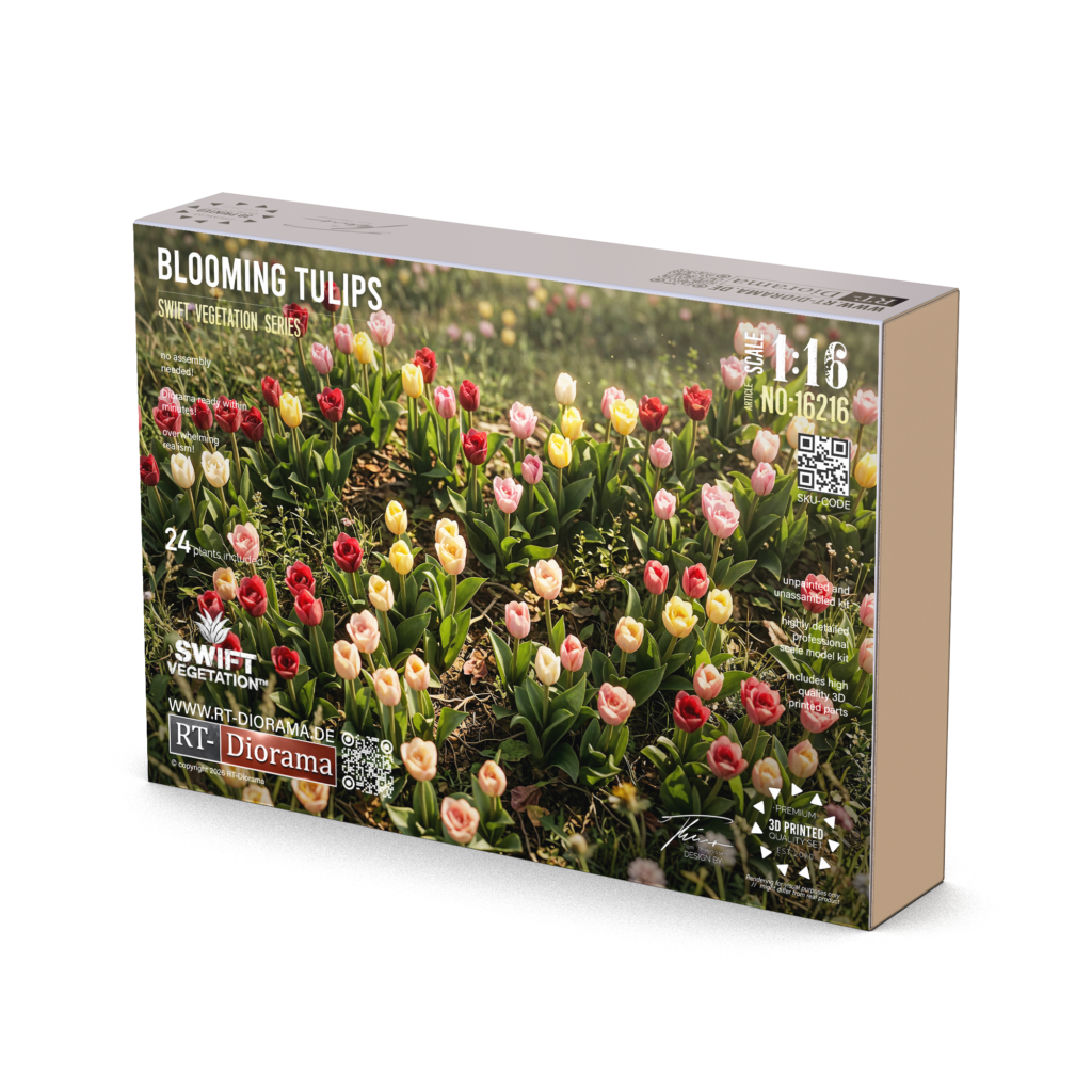 Blooming Tulips 1/16 | 24x 3D Printed Tulip Plants – product image