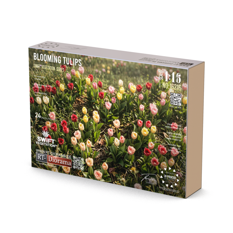 Blooming Tulips 1/16 | 24x 3D Printed Tulip Plants – product image
