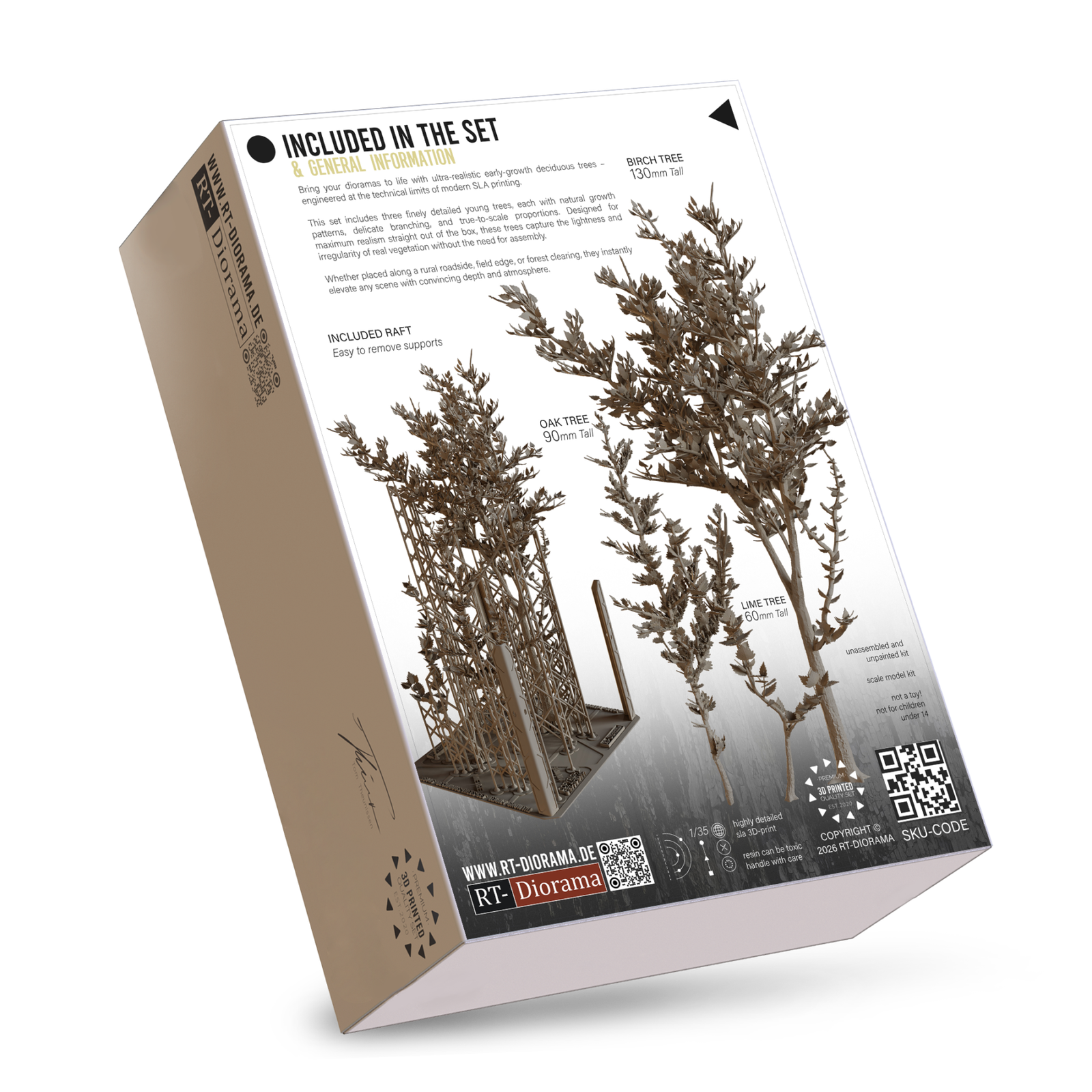 Deciduous Trees Set [Early Growth] – product image