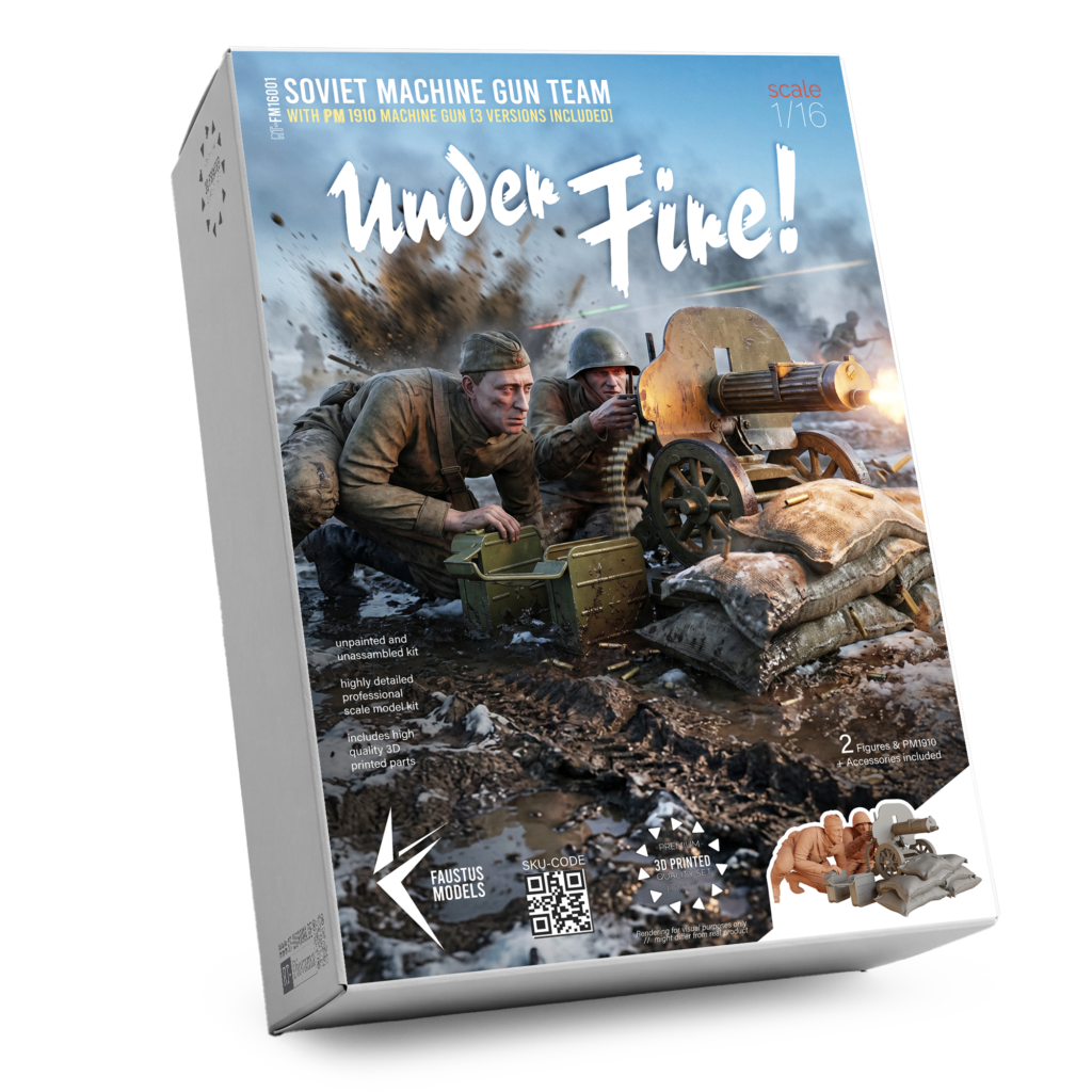 "Under Fire" Soviet Machine Gun Team 1/16 – product image