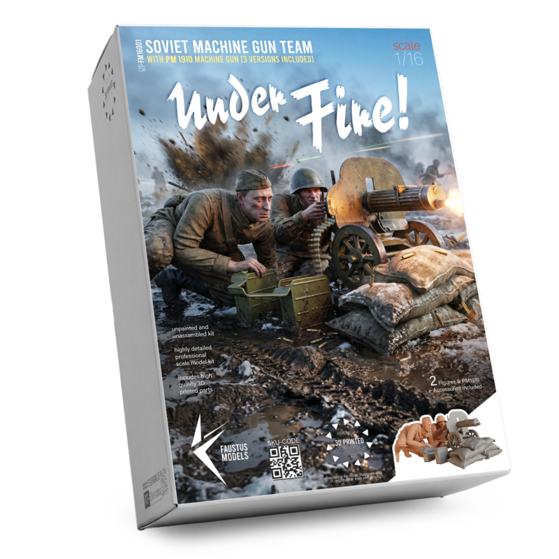 "Under Fire" Soviet Machine Gun Team 1/16 – product image