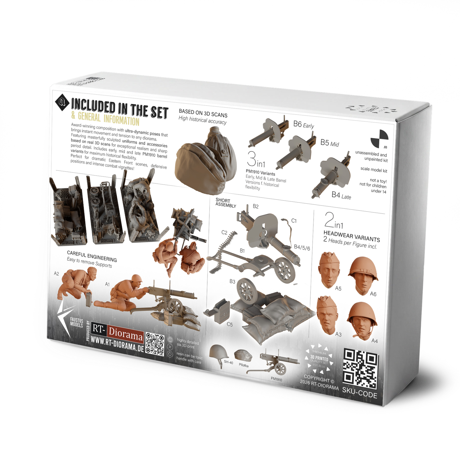 "Under Fire" Soviet Machine Gun Team 1/16 – product image