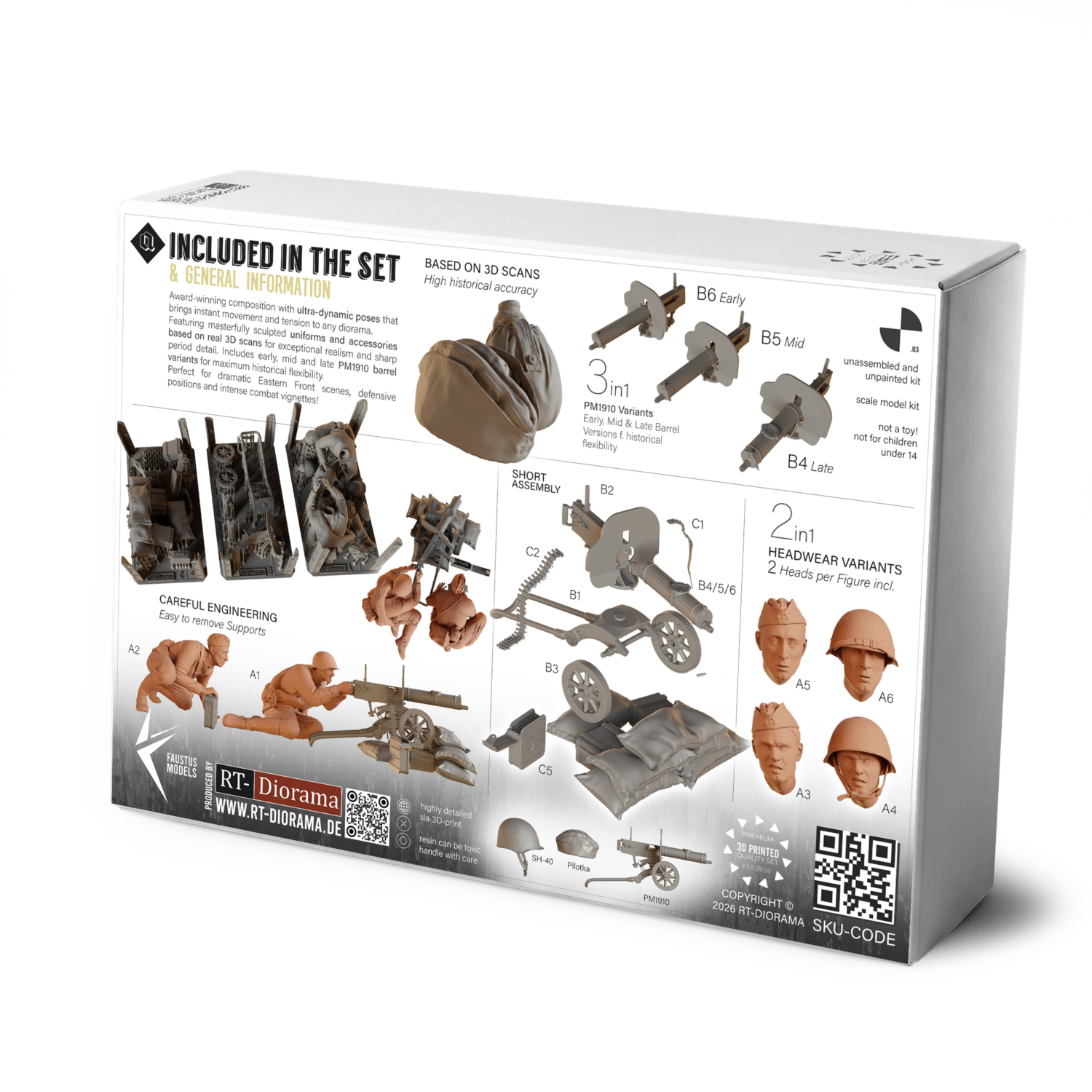 "Under Fire" Soviet Machine Gun Team 1/16 – product image