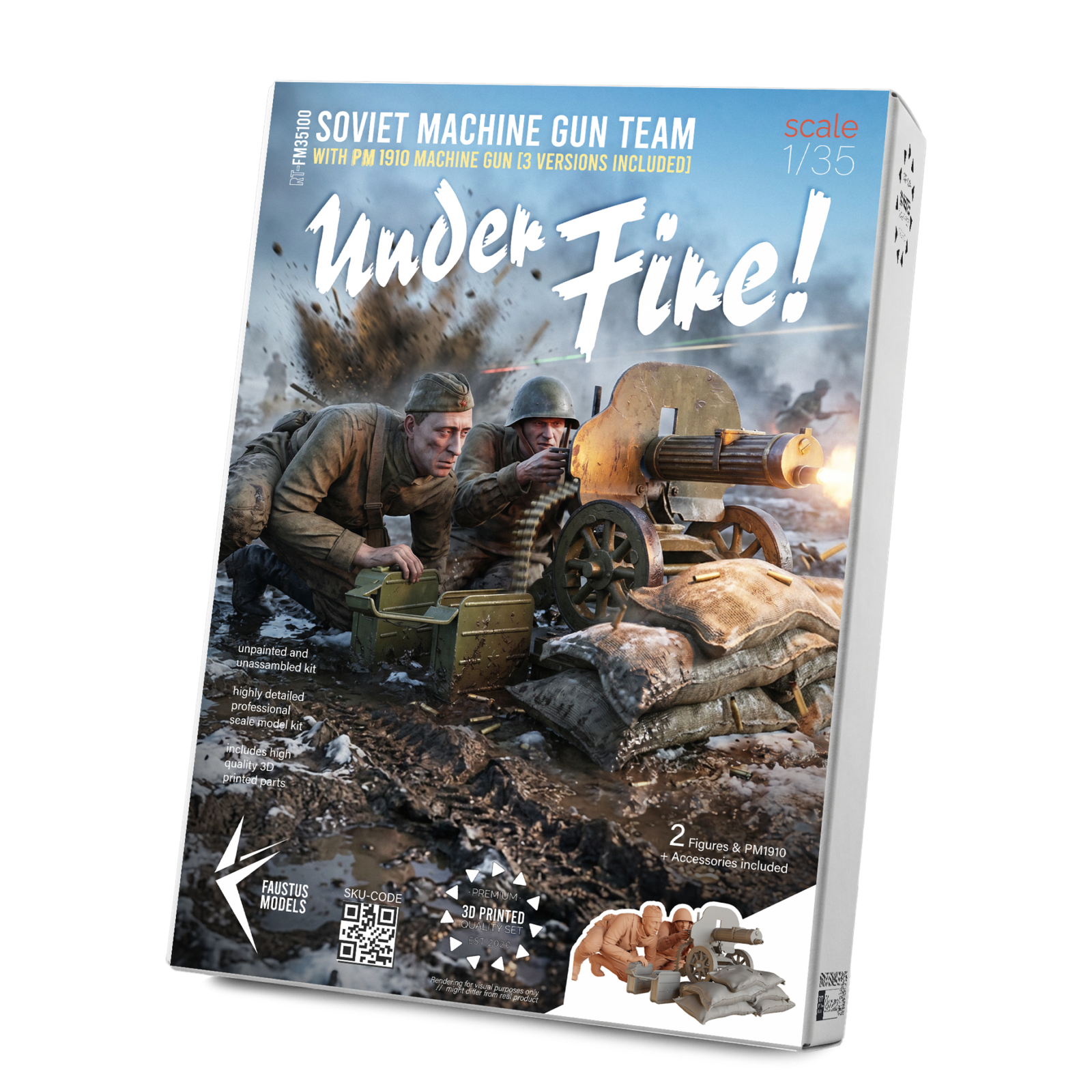 "Under Fire" Soviet Machine Gun Team 1/35 – product image