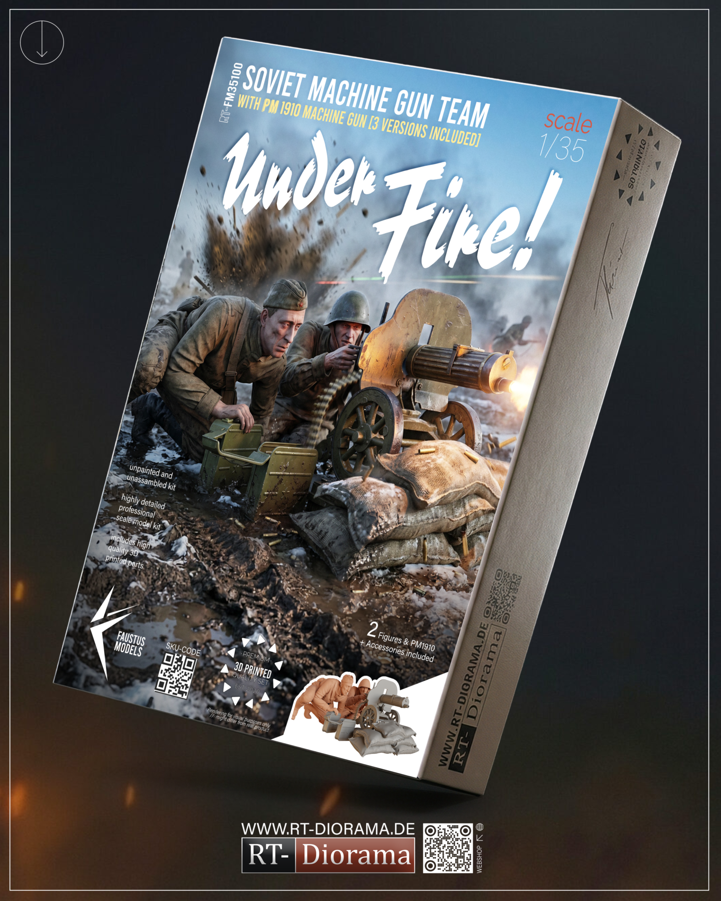 "Under Fire" Soviet Machine Gun Team 1/35 – product image