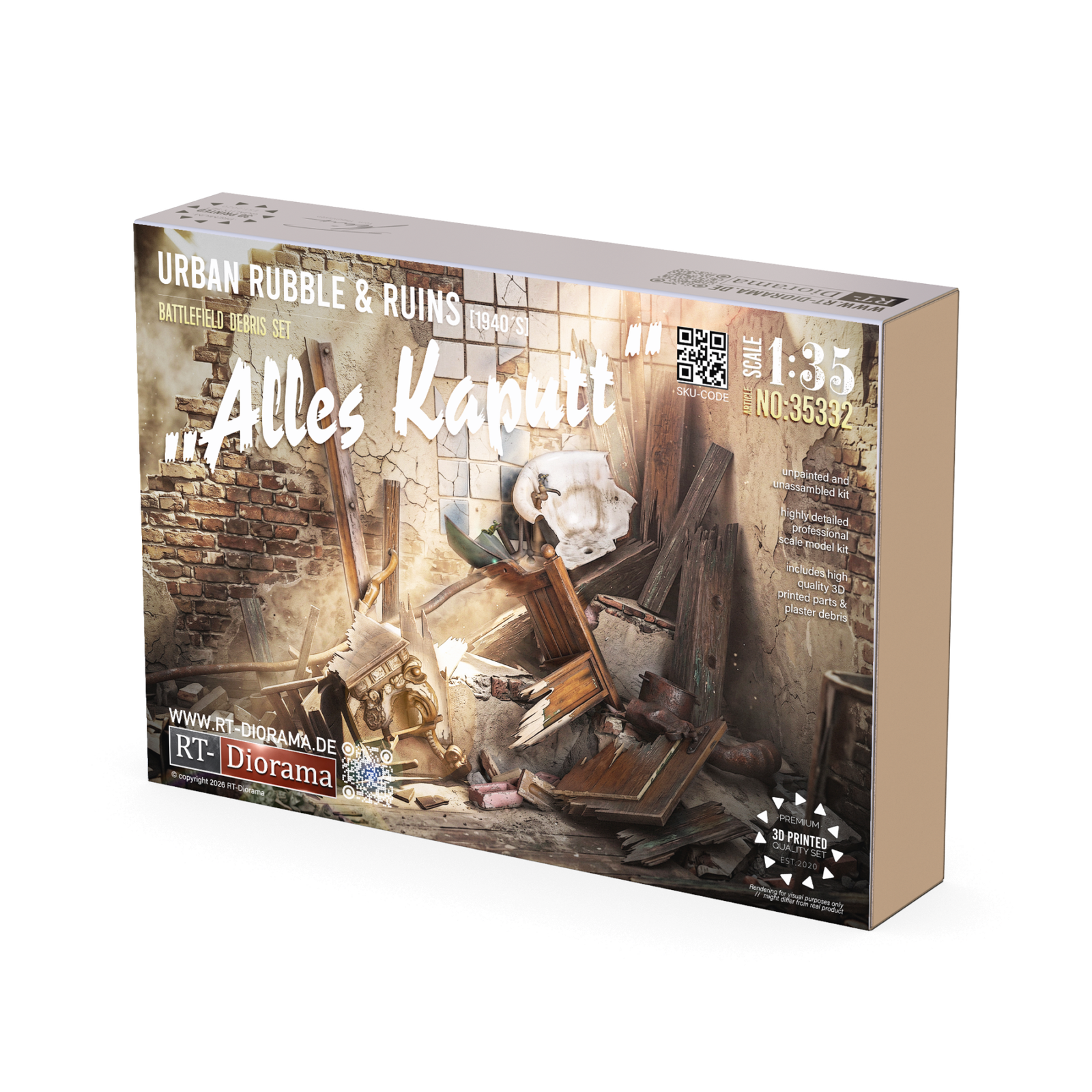 “Alles Kaputt” Urban Rubble & Ruins Set 1/35 – product image