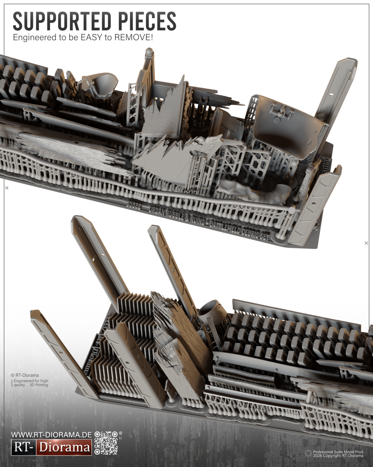 “Alles Kaputt” Urban Rubble & Ruins Set 1/35 – product image