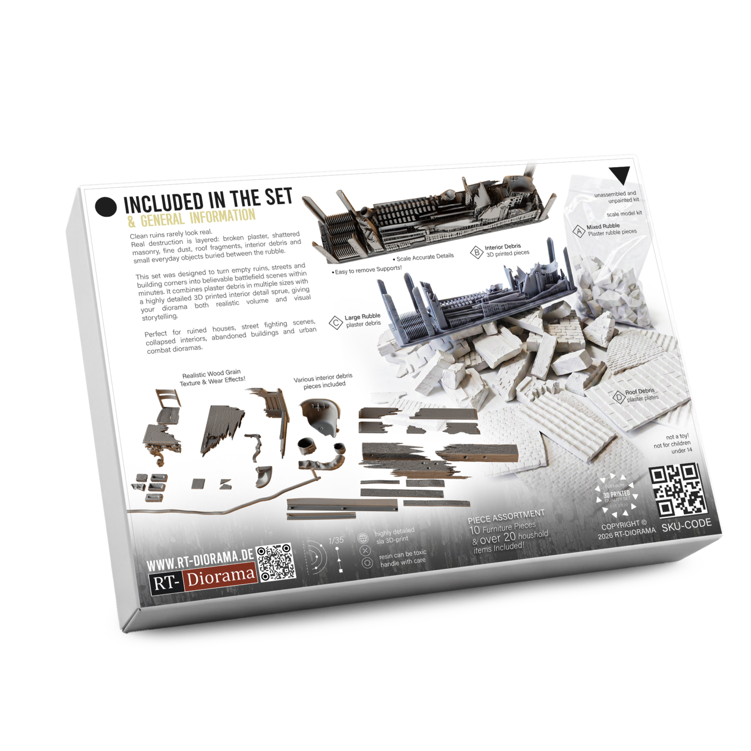 “Alles Kaputt” Urban Rubble & Ruins Set 1/35 – product image