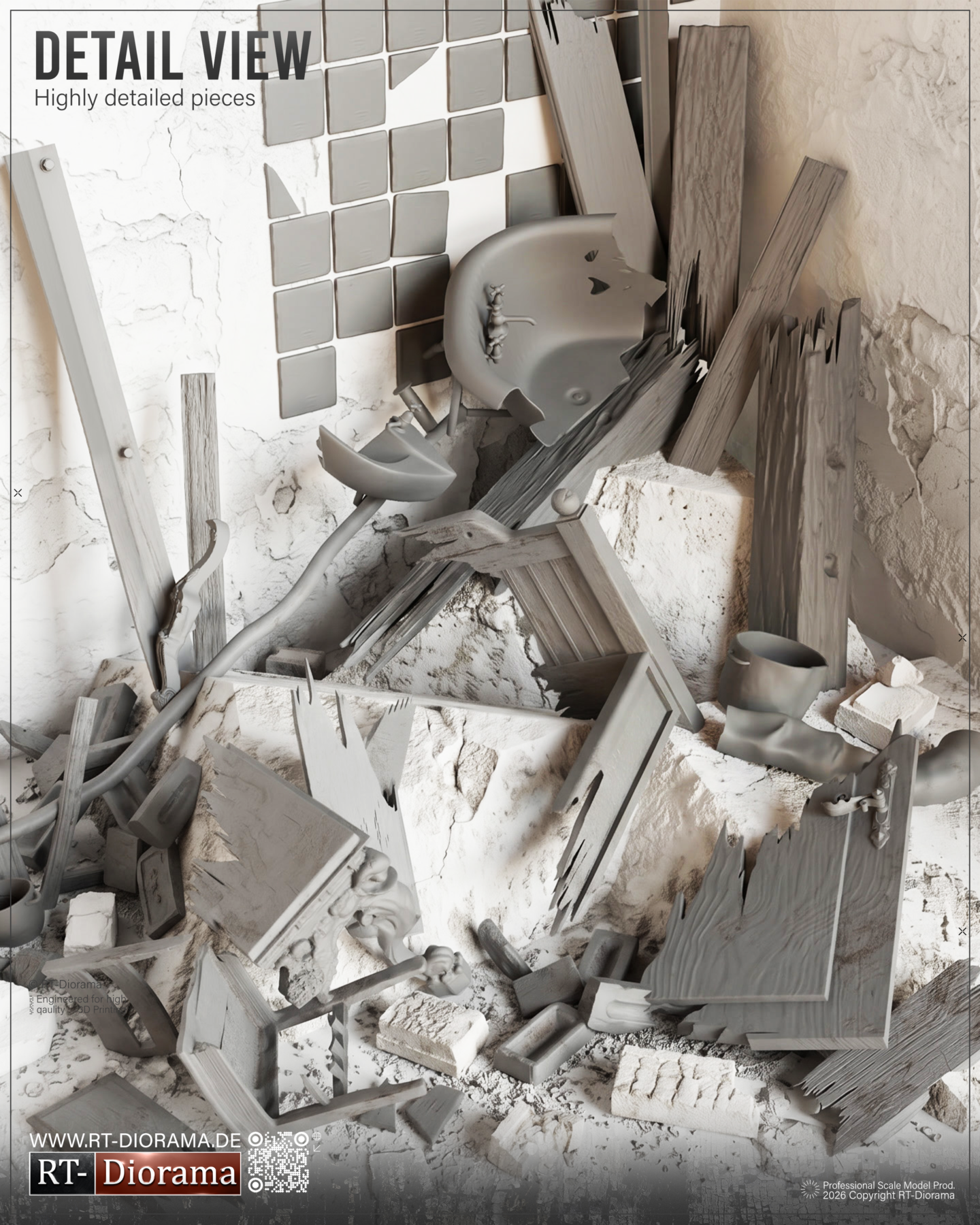 “Alles Kaputt” Urban Rubble & Ruins Set 1/35 – product image