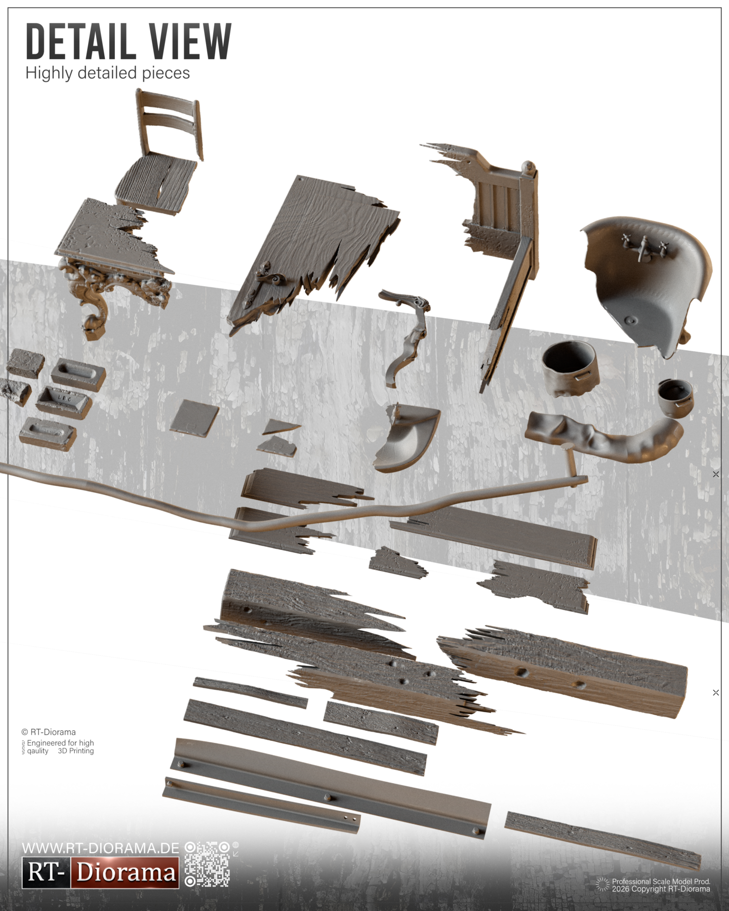 “Alles Kaputt” Urban Rubble & Ruins Set 1/35 – product image
